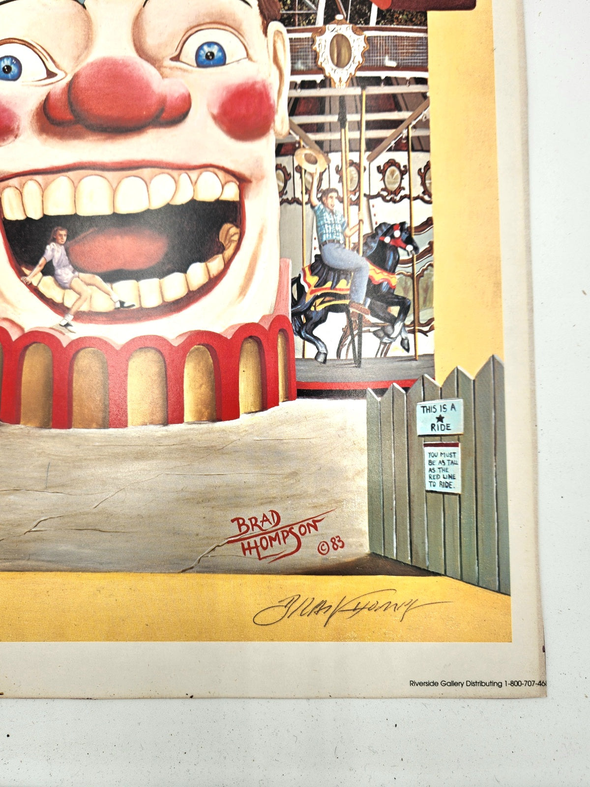 Rare Signed Pontchartrain Beach Poster
