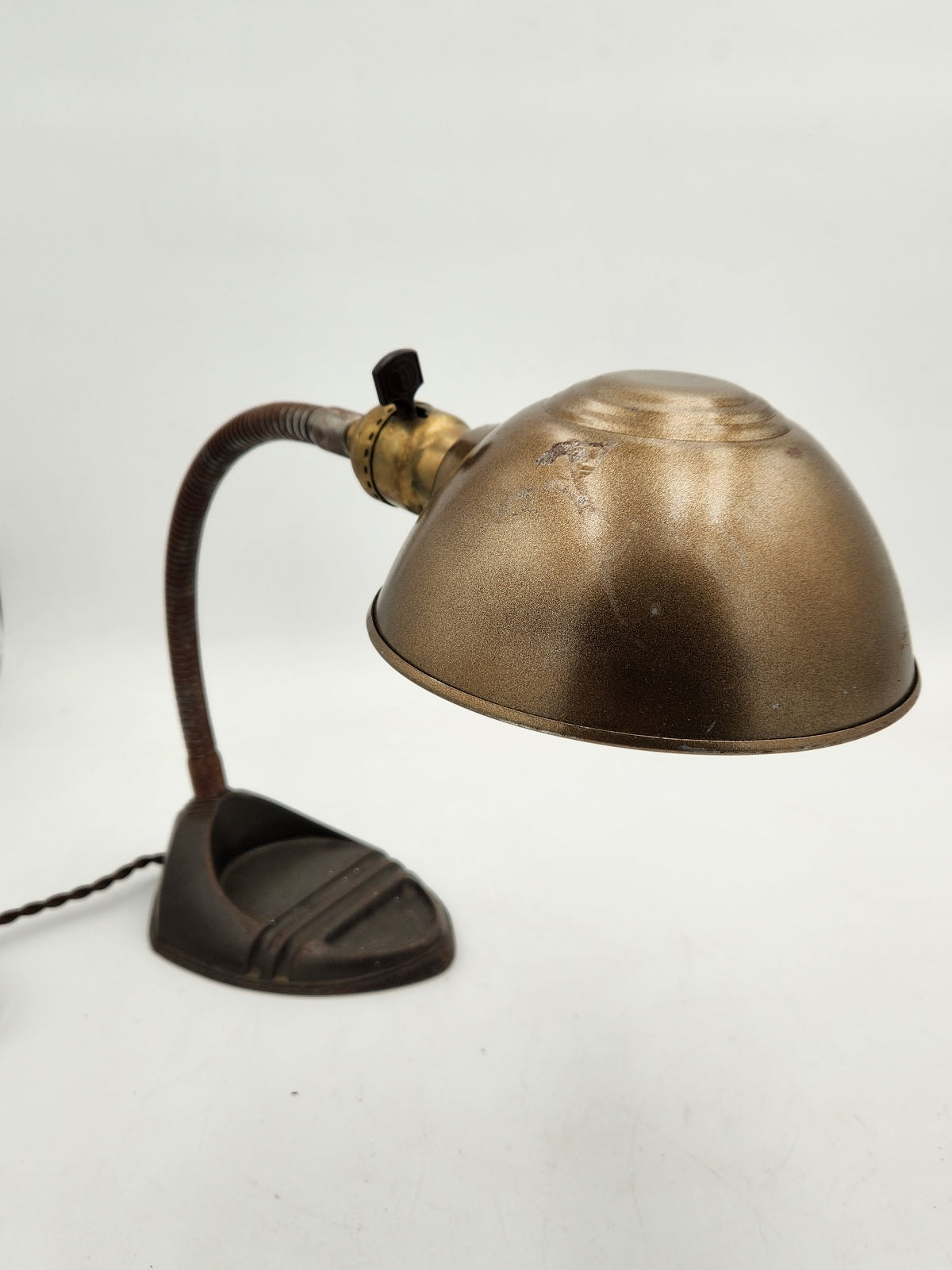 Beautiful Art Deco Vintage Gooseneck Desk Lamp