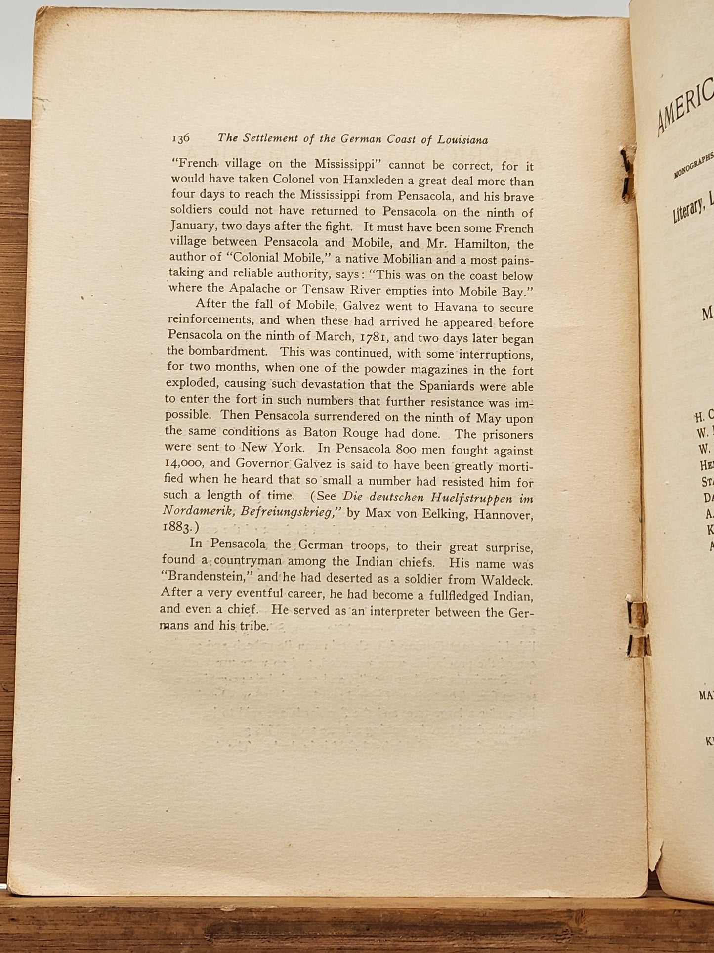Historical excerpt detailing German settlement in Louisiana