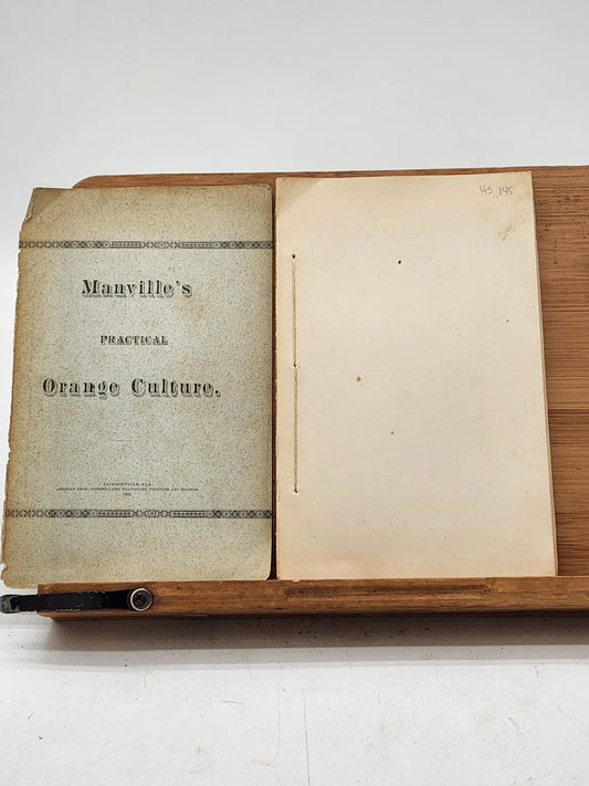 1883 edition of Manville's Practical Orange Culture