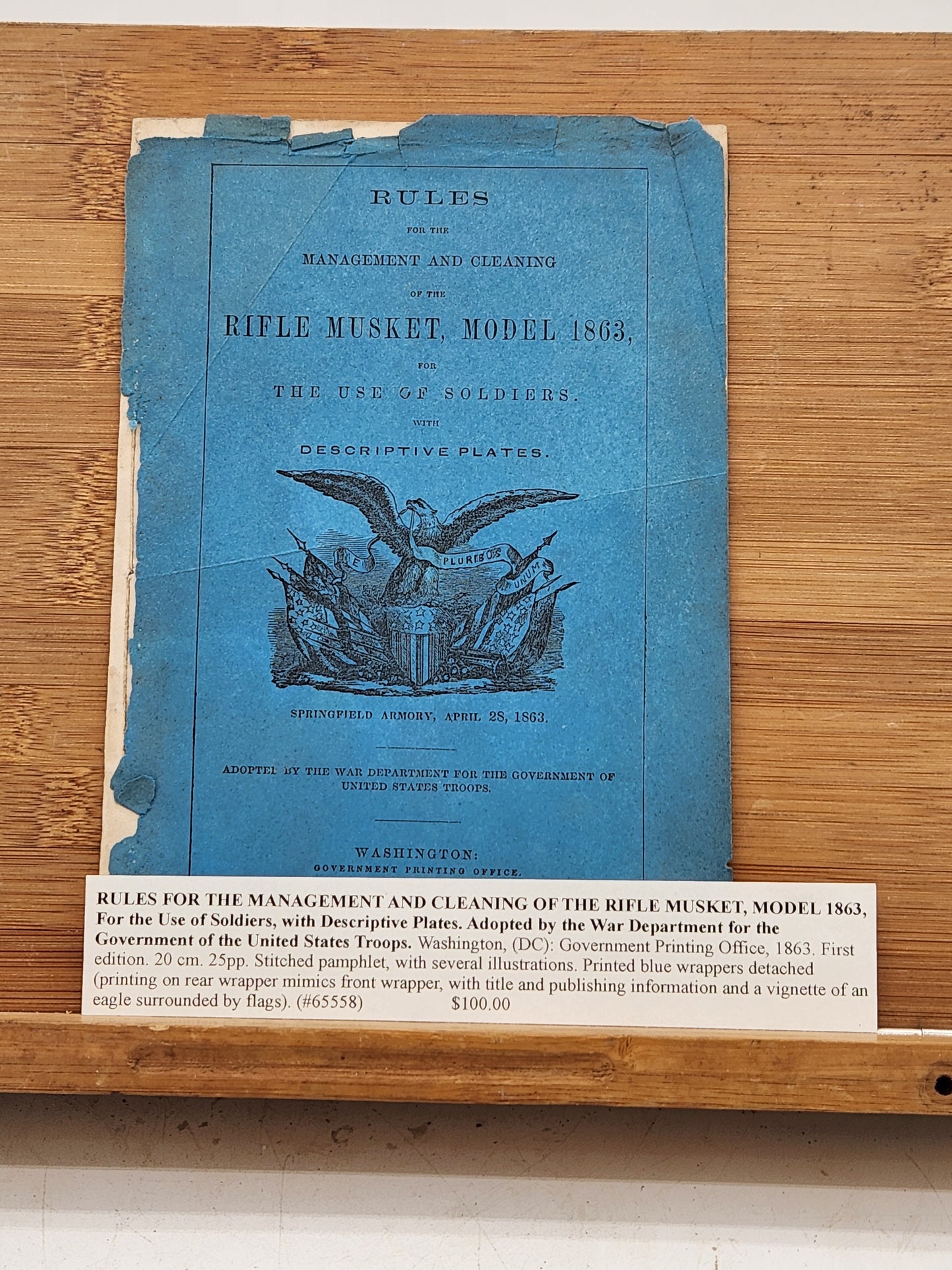 Rules for the Management and Cleaning of the Rifle Musket, Model 1863, for the Use of Soldiers with Descriptive Plates