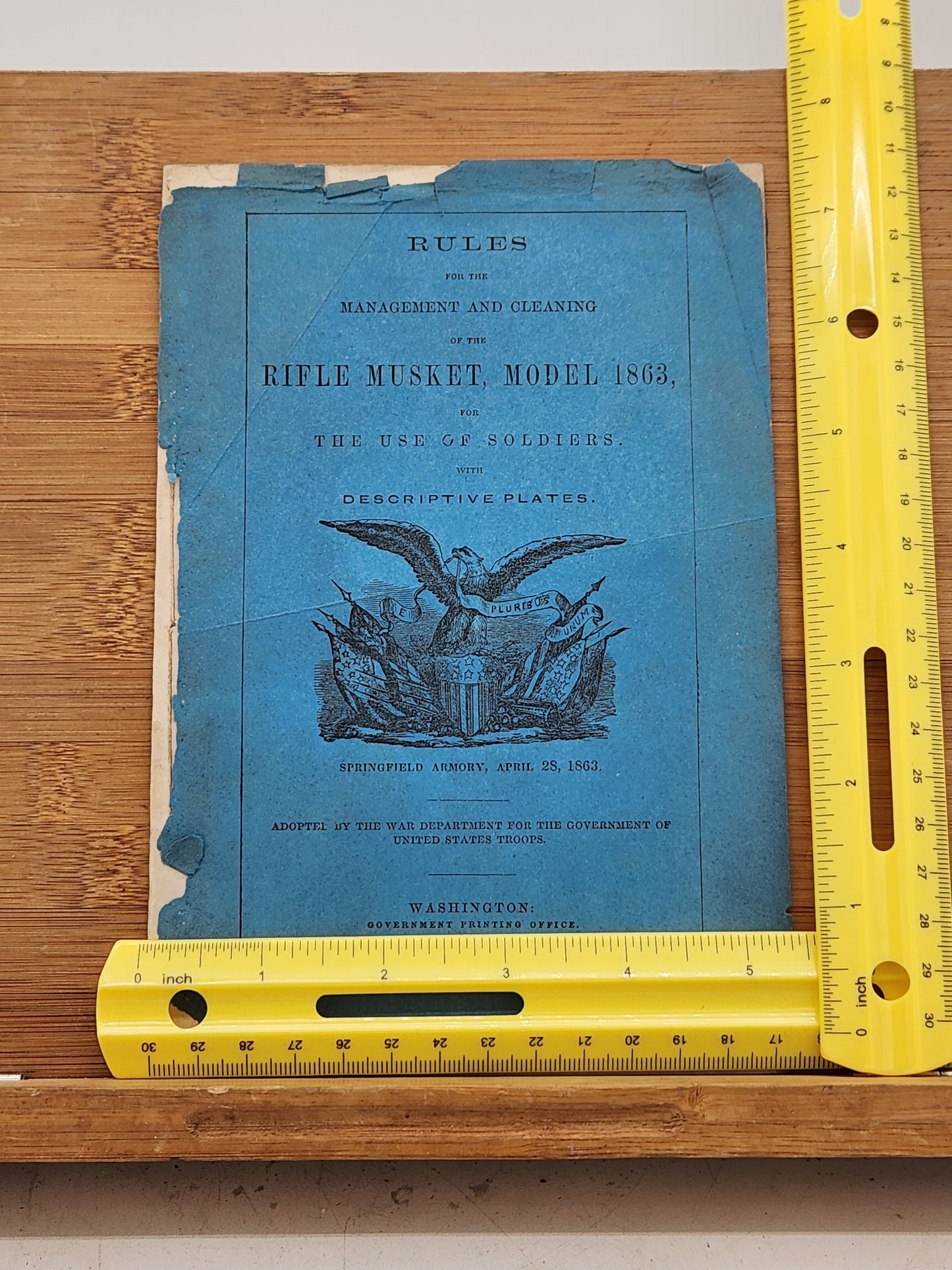 Rules for the Management and Cleaning of the Rifle Musket, Model 1863, for the Use of Soldiers with Descriptive Plates