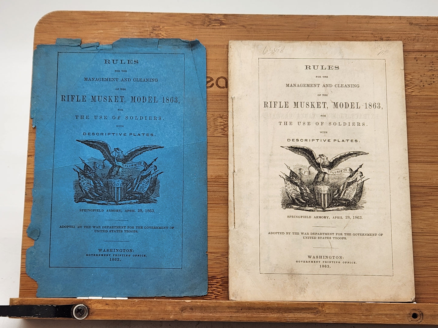 Rules for the Management and Cleaning of the Rifle Musket, Model 1863, for the Use of Soldiers with Descriptive Plates