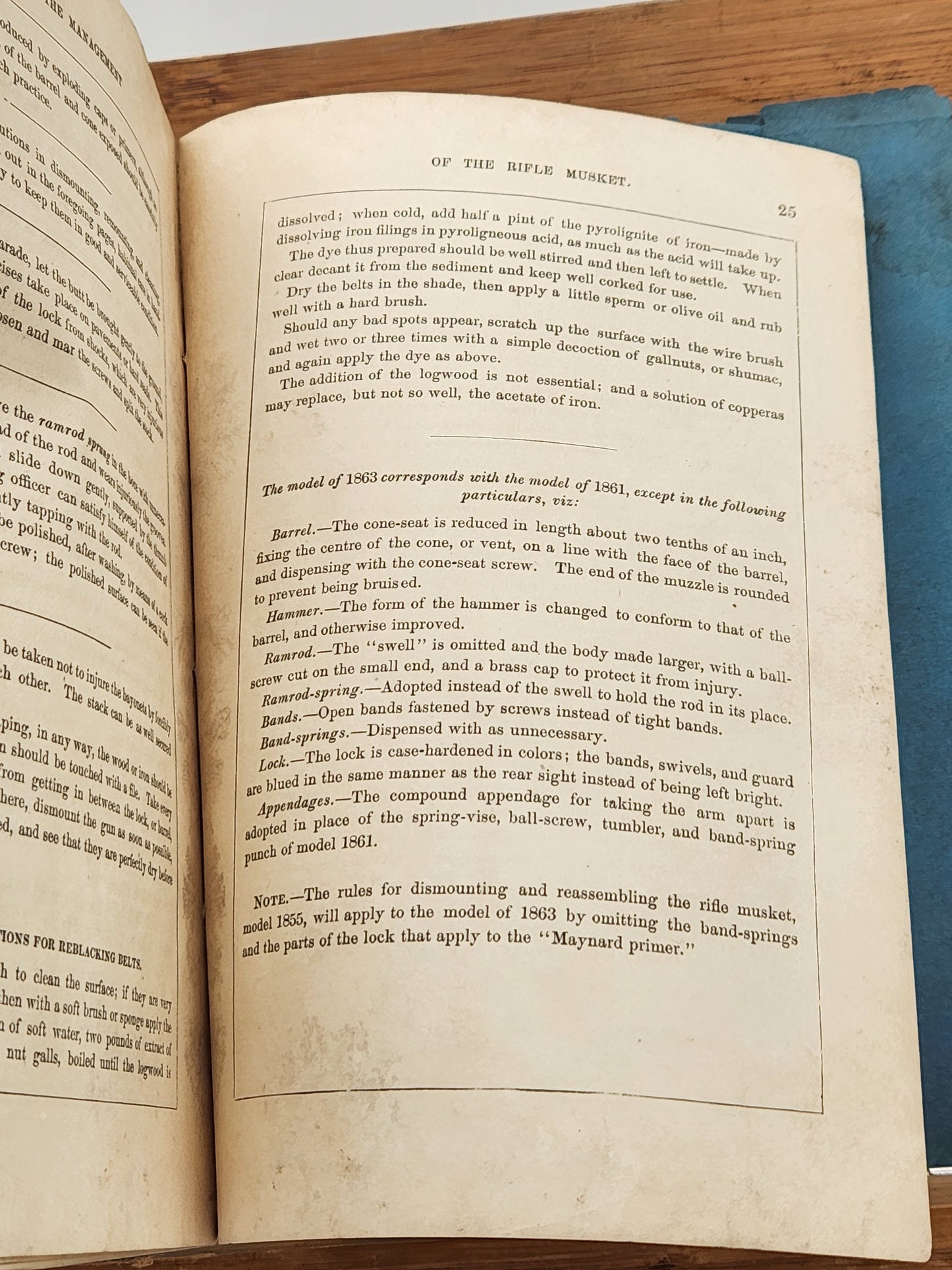 Rules for the Management and Cleaning of the Rifle Musket, Model 1863, for the Use of Soldiers with Descriptive Plates