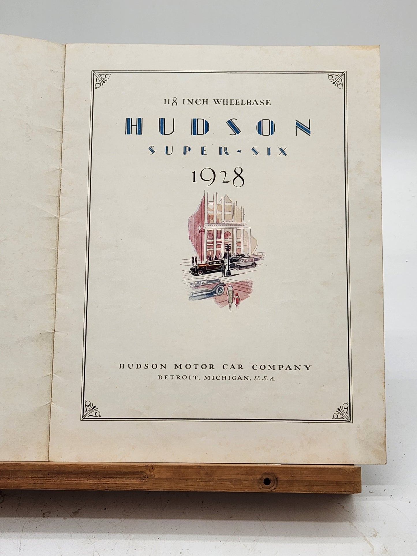 1928 Hudson Super-Six sales Catalog