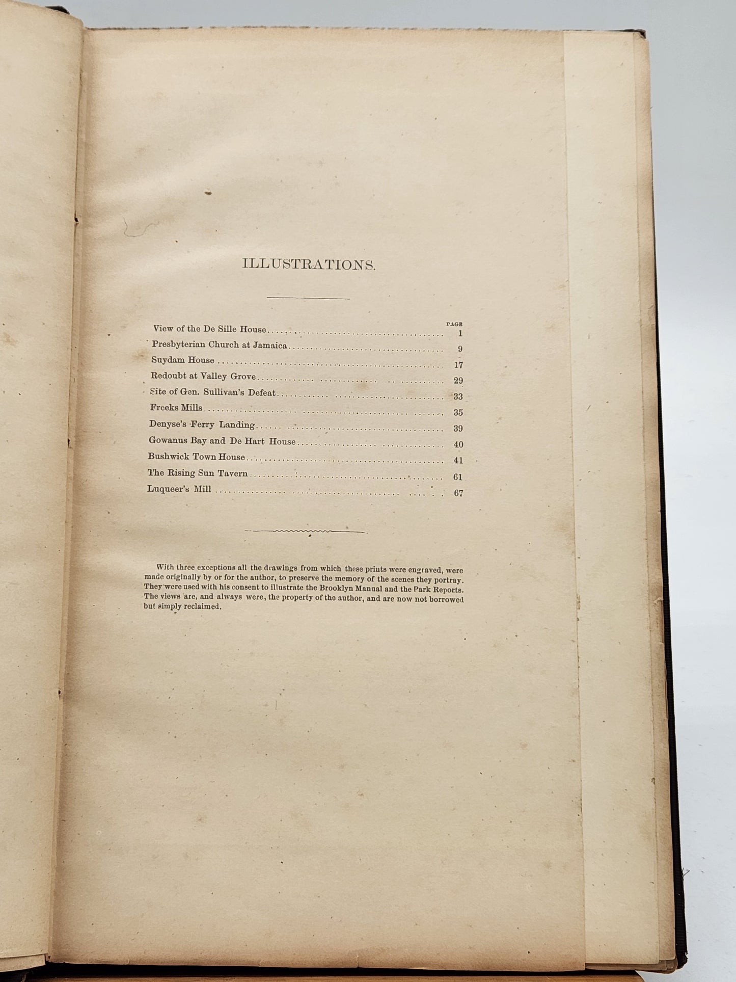 Historic and Antiquarian Scenes of Brooklyn and Its Vicinity - written by T. W. Field - 1868 - Signed by Author
