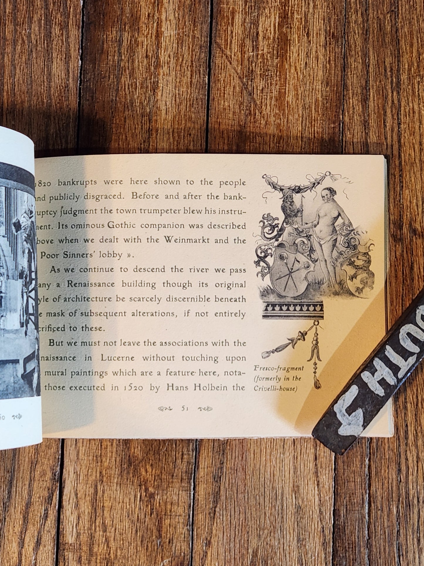 Old Lucerne Guide to Historical Art – Dr. Franz Heinemann, c.1900s Souvenir Booklet – Hotel des Balances Lucerne Switzerland