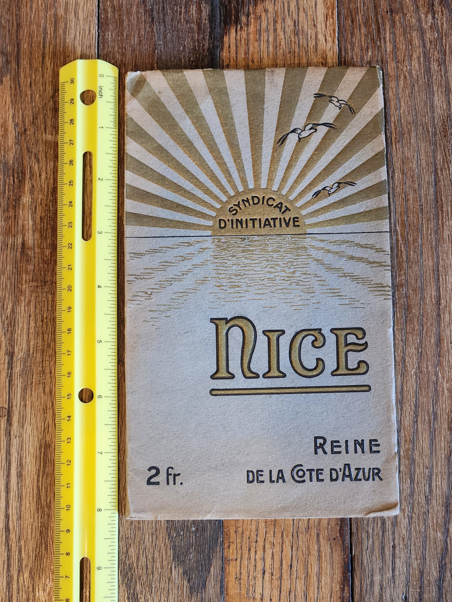 1921 Nice Travel Guide – Syndicat d’Initiative Brochure “Reine de la Côte d’Azur” – French Riviera Ephemera