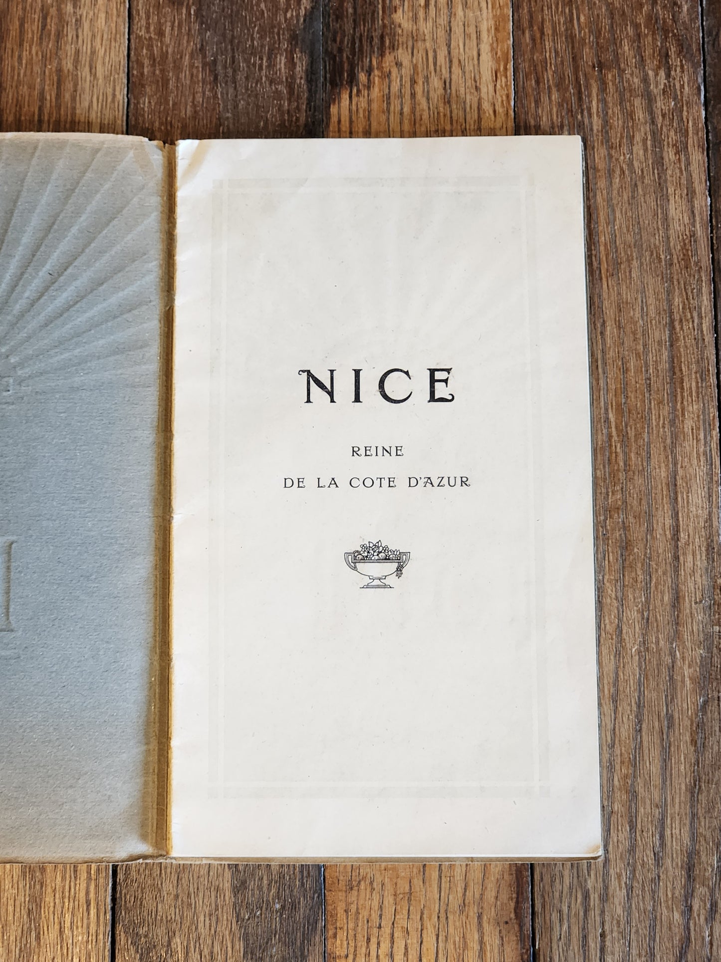 1921 Nice Travel Guide – Syndicat d’Initiative Brochure “Reine de la Côte d’Azur” – French Riviera Ephemera