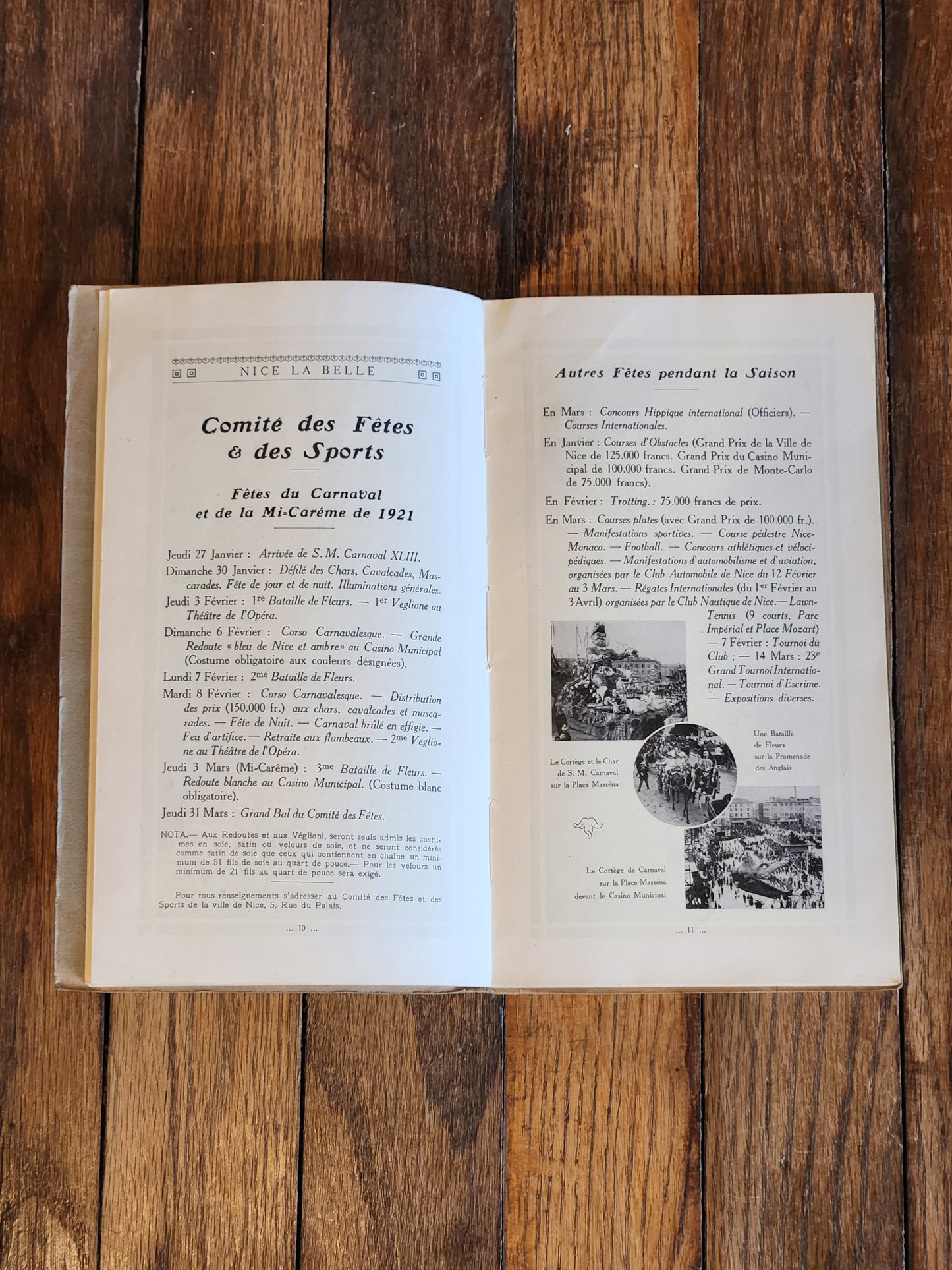 1921 Nice Travel Guide – Syndicat d’Initiative Brochure “Reine de la Côte d’Azur” – French Riviera Ephemera
