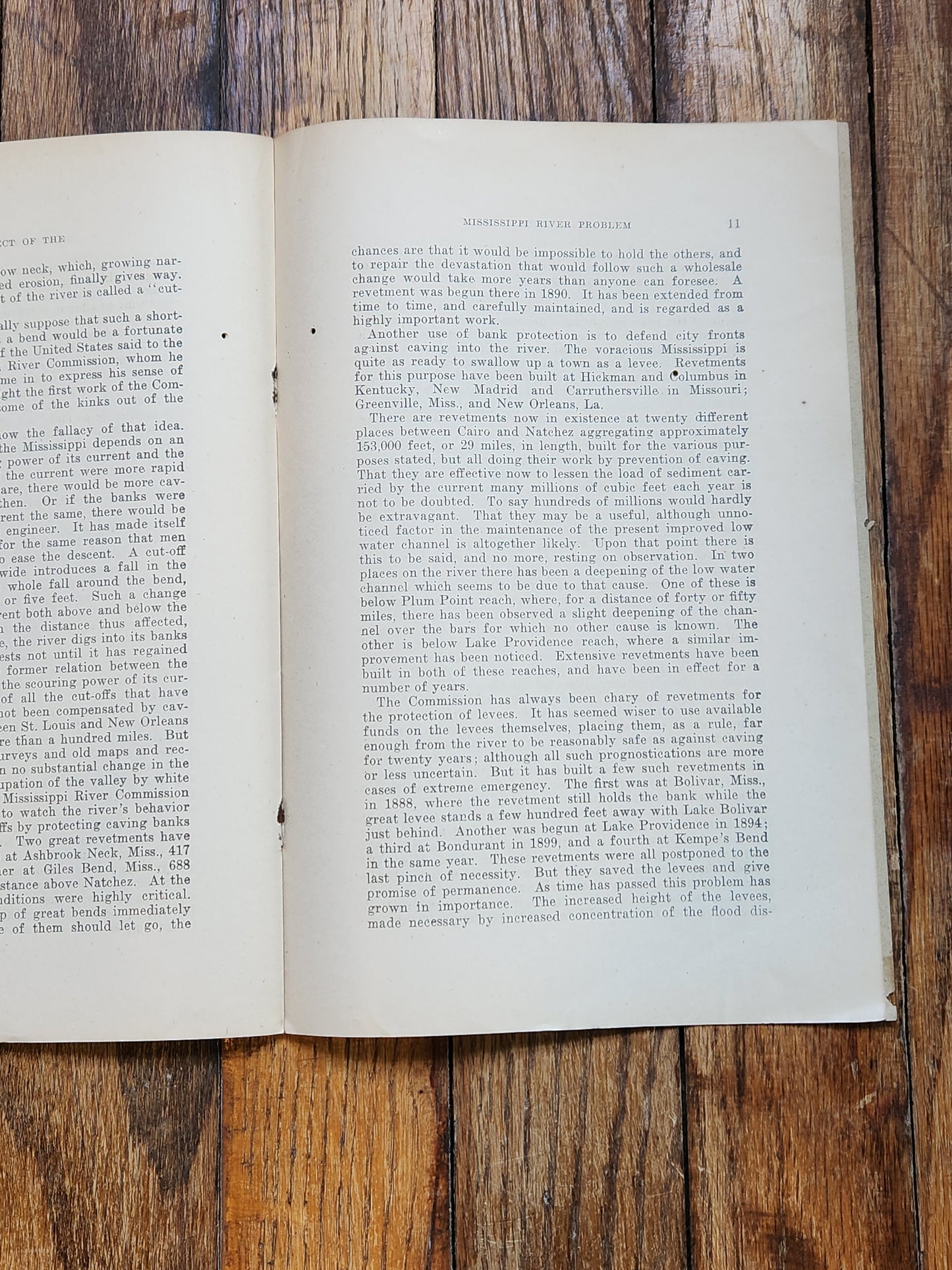 Antique 1890s Pamphlet – The Present Aspect of the Mississippi River Problem by Robert S. Taylor – Rare Historical Booklet
