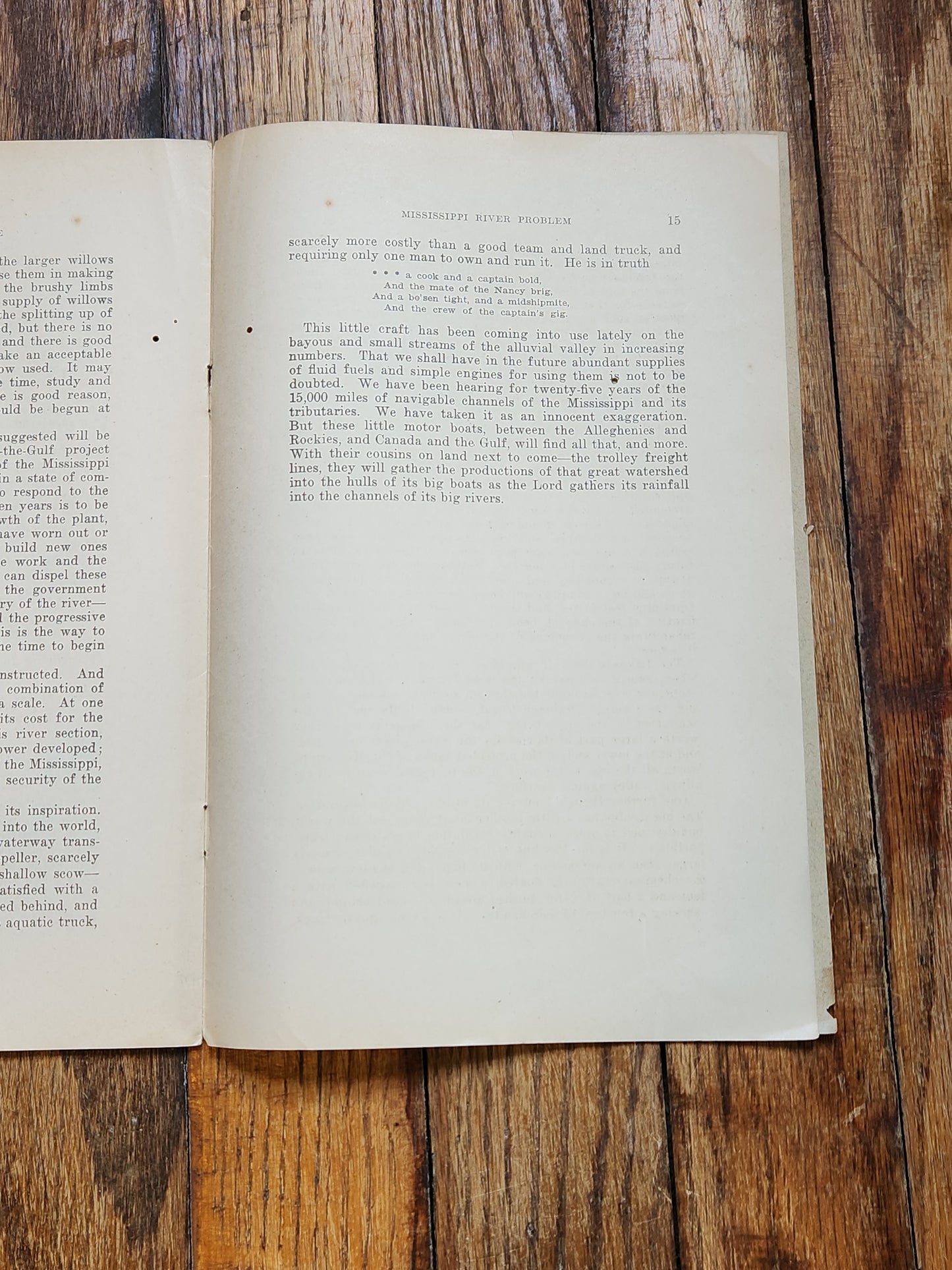 Antique 1890s Pamphlet – The Present Aspect of the Mississippi River Problem by Robert S. Taylor – Rare Historical Booklet