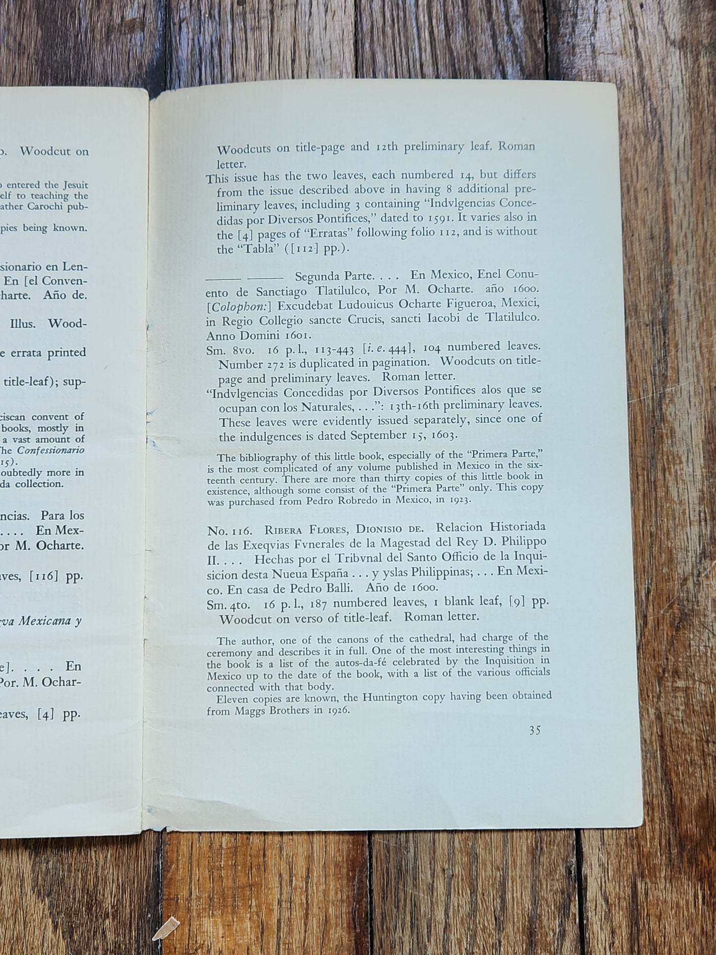 Mexican Imprints 1544–1600 Exhibition Catalog Henry R. Wagner Huntington Library 1939 Ward Ritchie Press