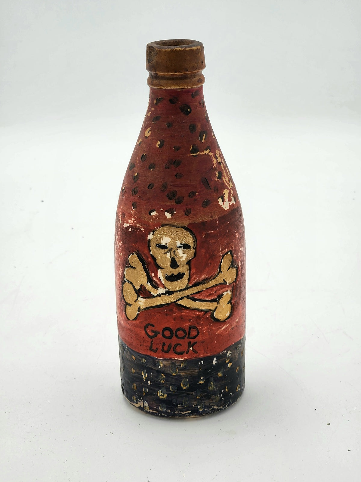 New Orleans Folk Art Bottle