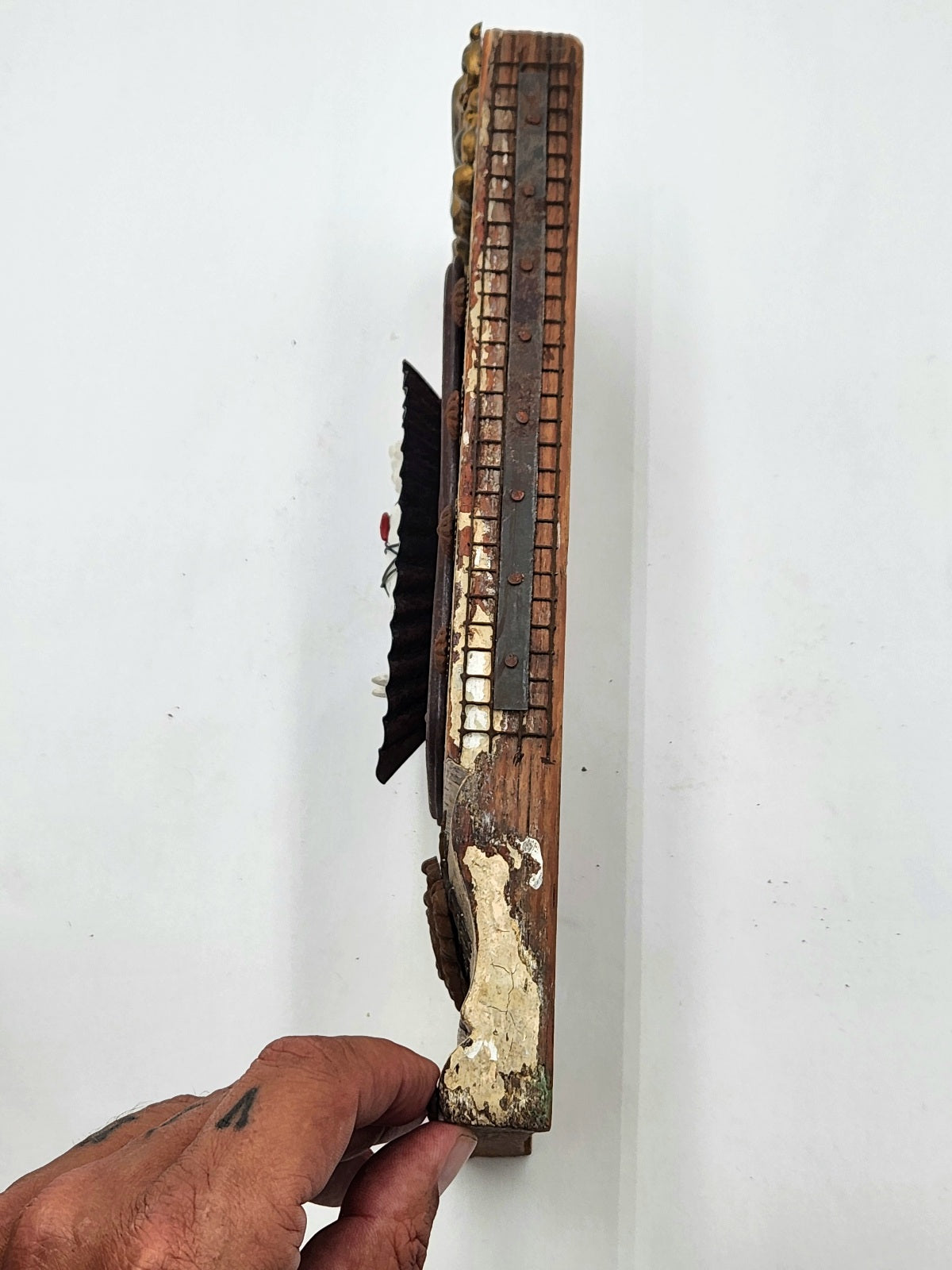 Assemblage Art - Angel Heart and Keyhole