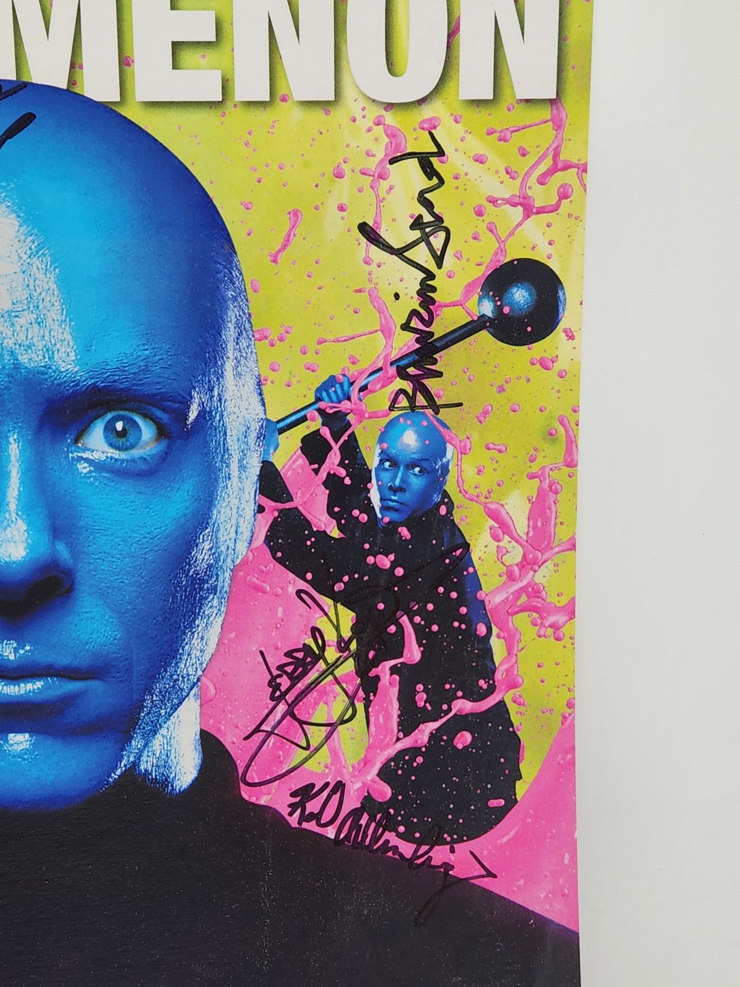 Signed Blue Man Group Poster 11x17