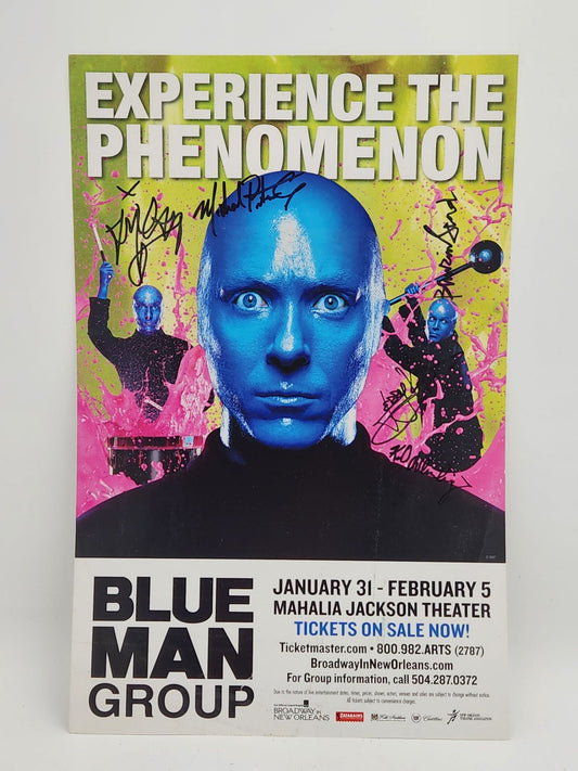 Signed Blue Man Group Poster 11x17