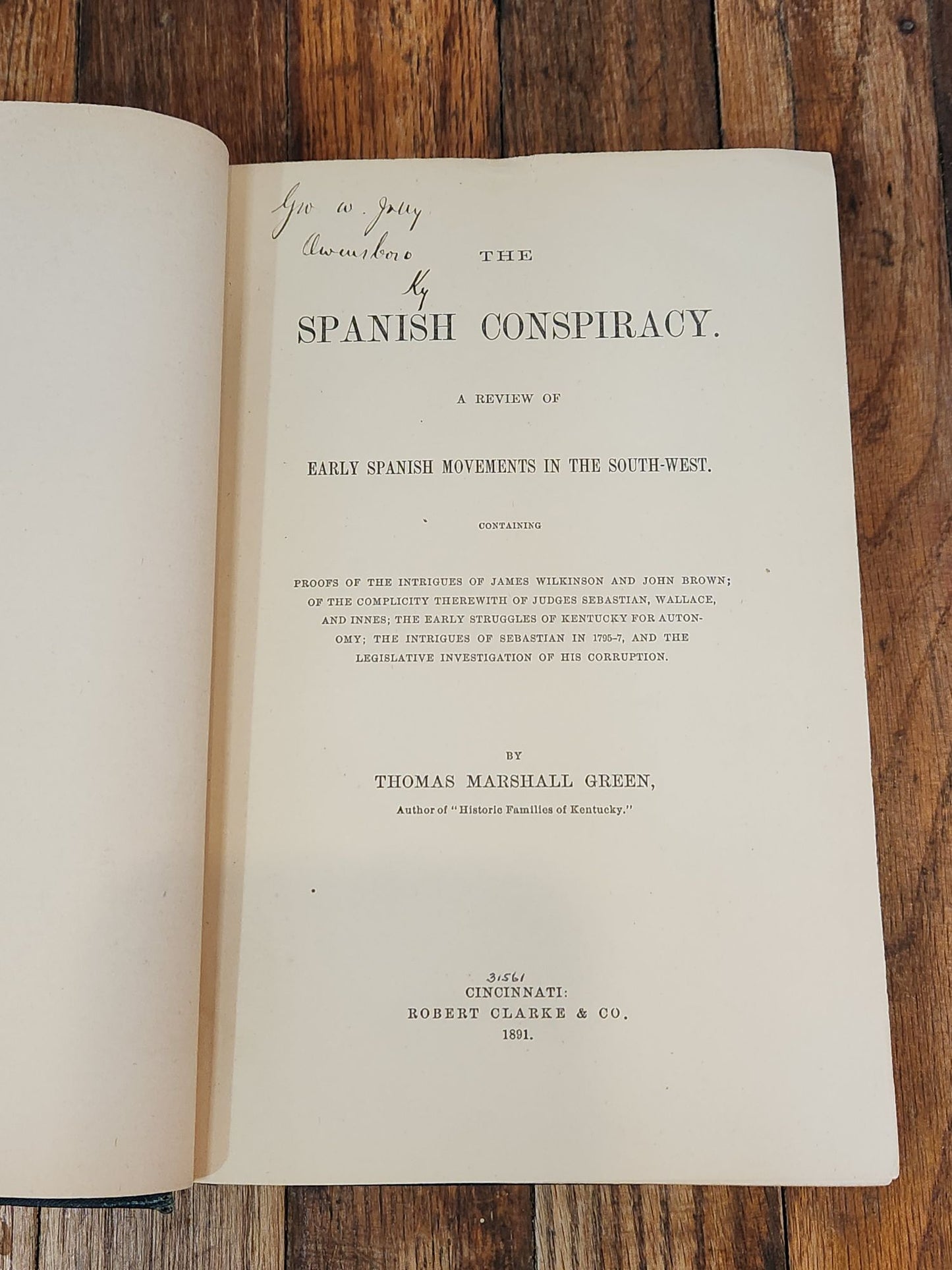 The Spanish Conspiracy