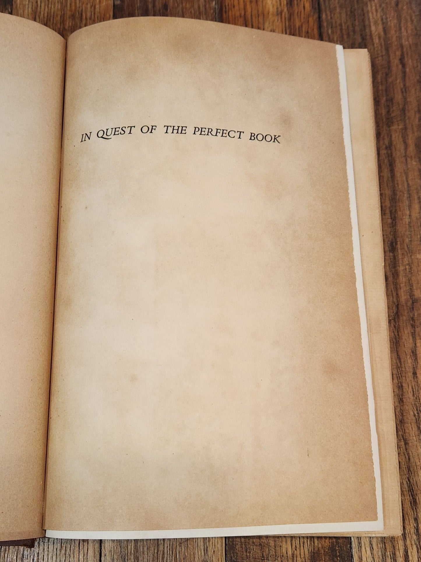 In Quest of the Perfect Book