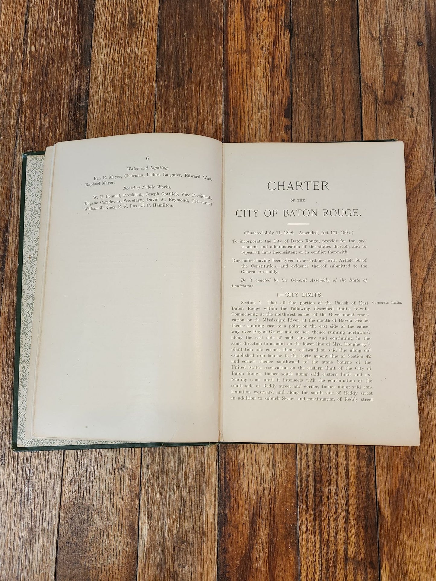 Laws, Ordinances and Acts of the City of Baton Rouge Revised and Compiled