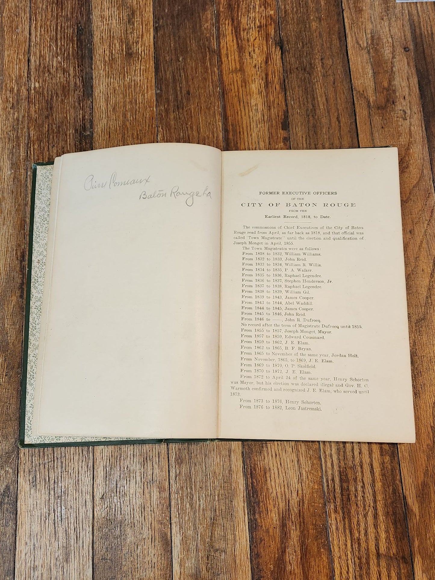 Laws, Ordinances and Acts of the City of Baton Rouge Revised and Compiled