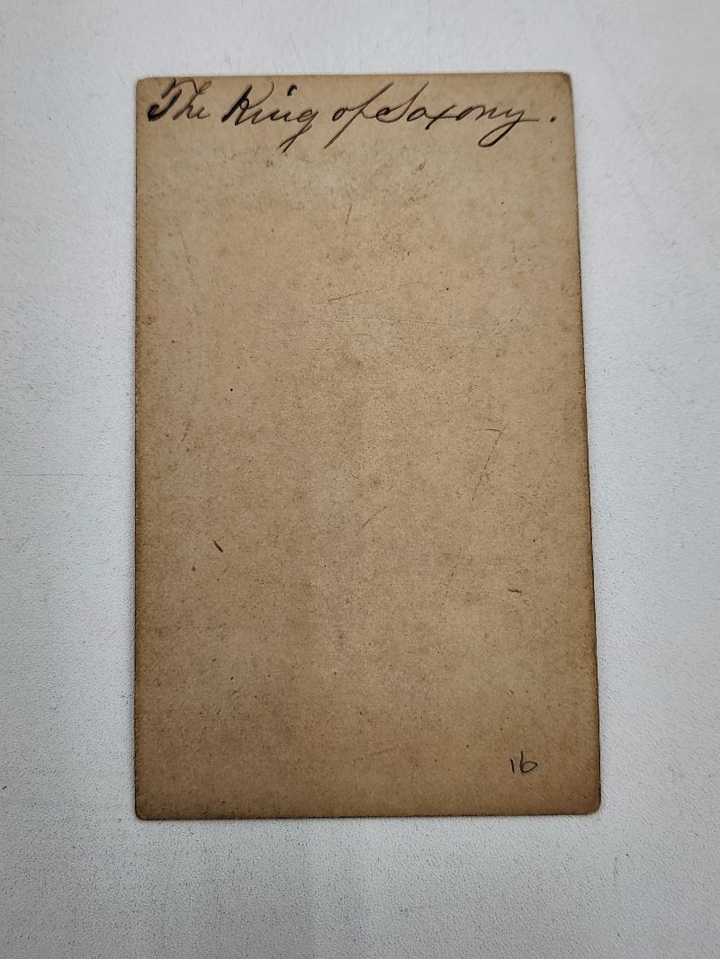 Antique CDV King John of Saxony