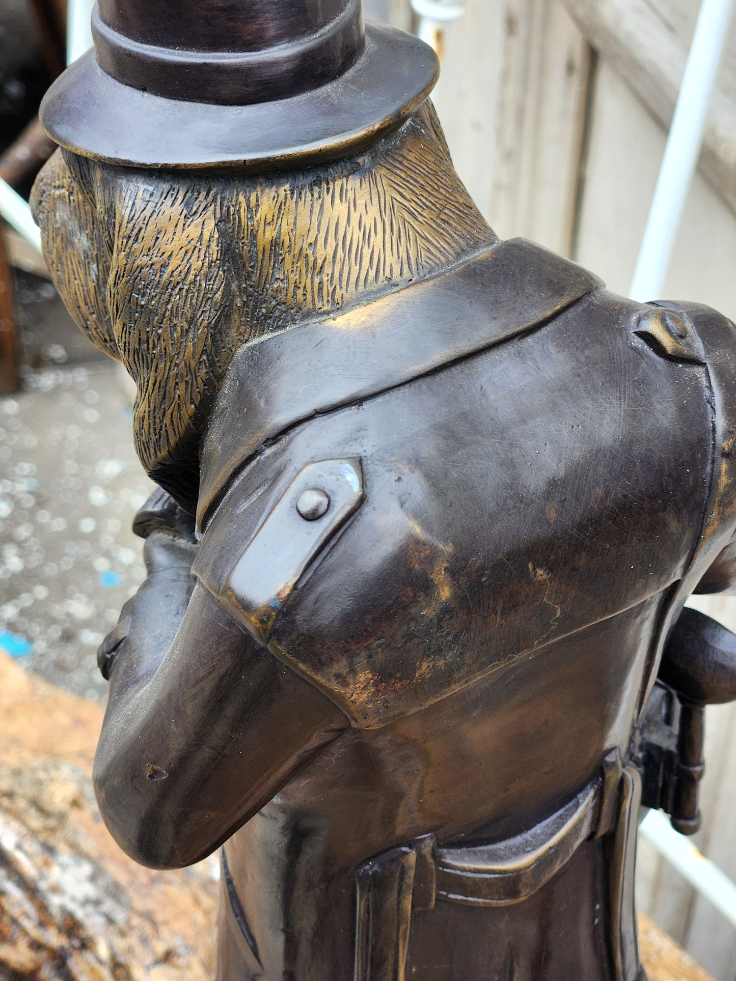 Maitland-Smith Basset Hound Detective Statue