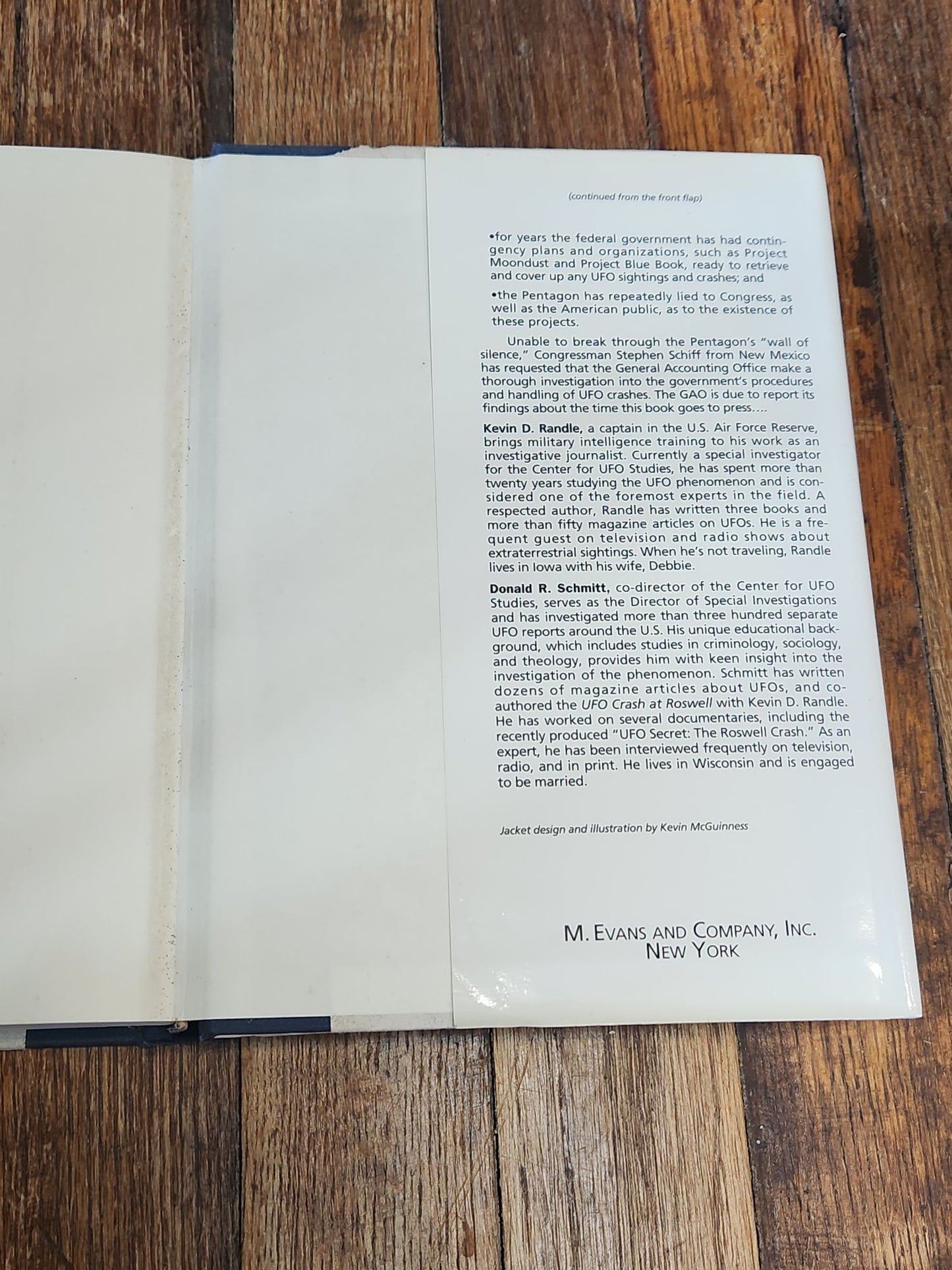 The Truth About the UFO Crash at Roswell – 1994 First Edition Hardcover – Signed by Donald R. Schmitt – UFO Alien Roswell Incident Book