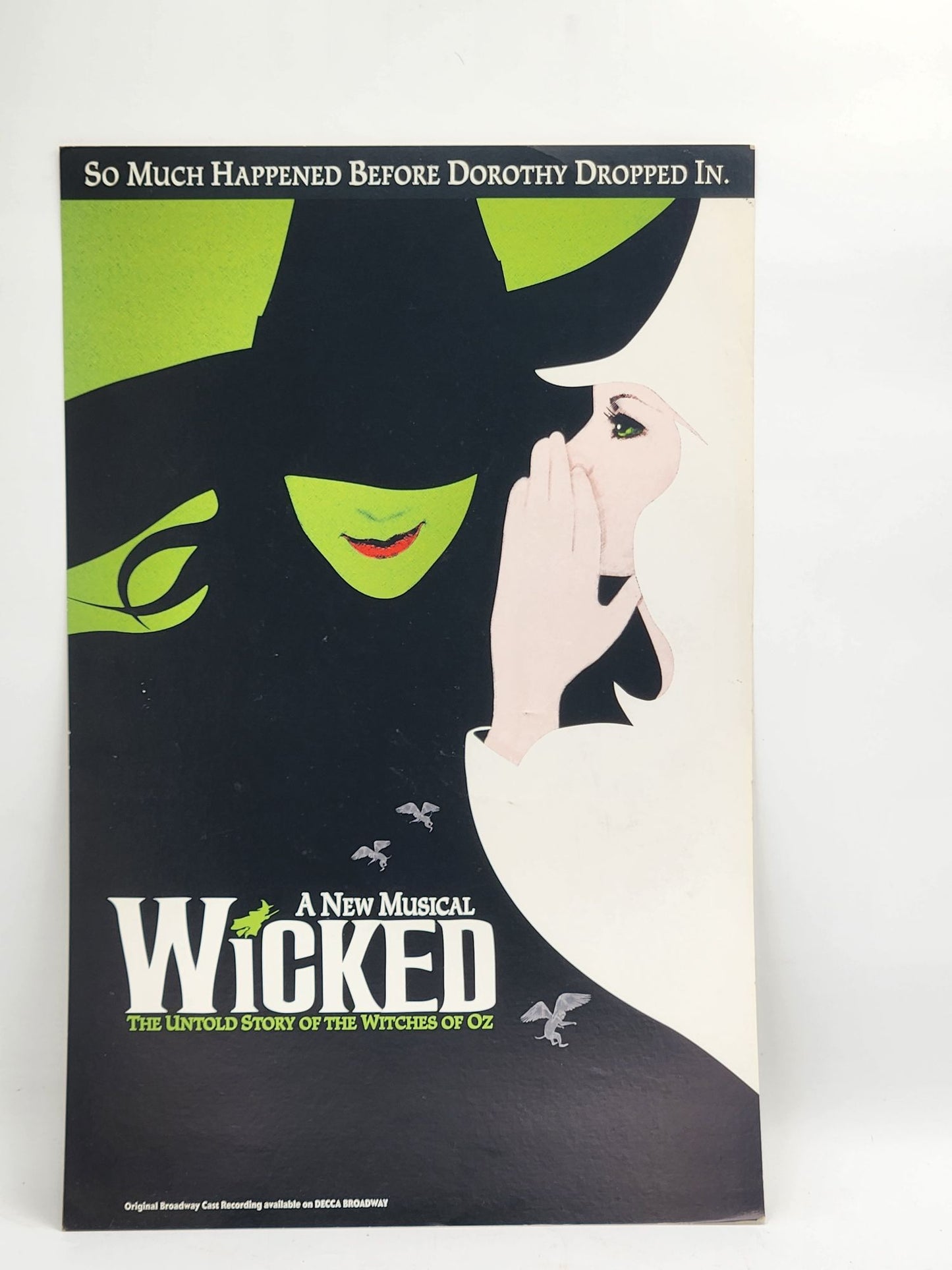 Wicked Musical Window Card Poster In Great Shape