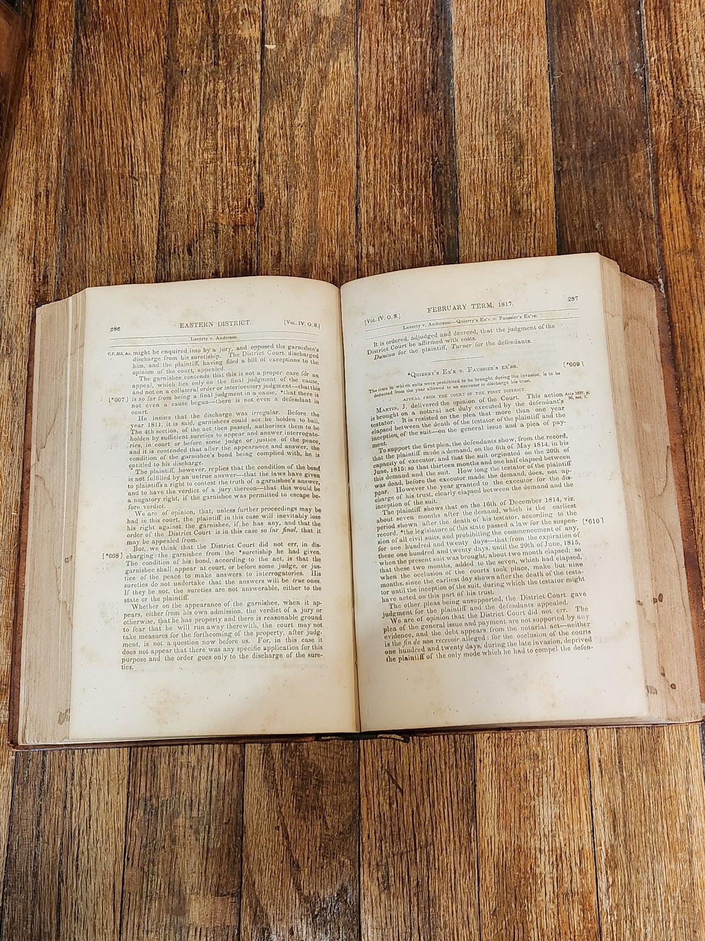 Martin's Reports of Cases Argued and Determined in the Supreme Court of the State of Louisiana Comprising Louisiana Term Reports, Vols. IV. & V.