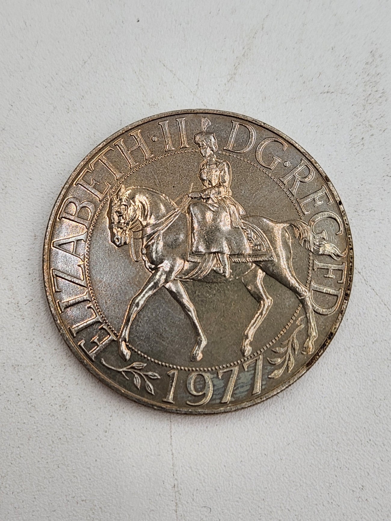 1952 1977 Queen Elizabeth II Silver Jubilee Crown Coin