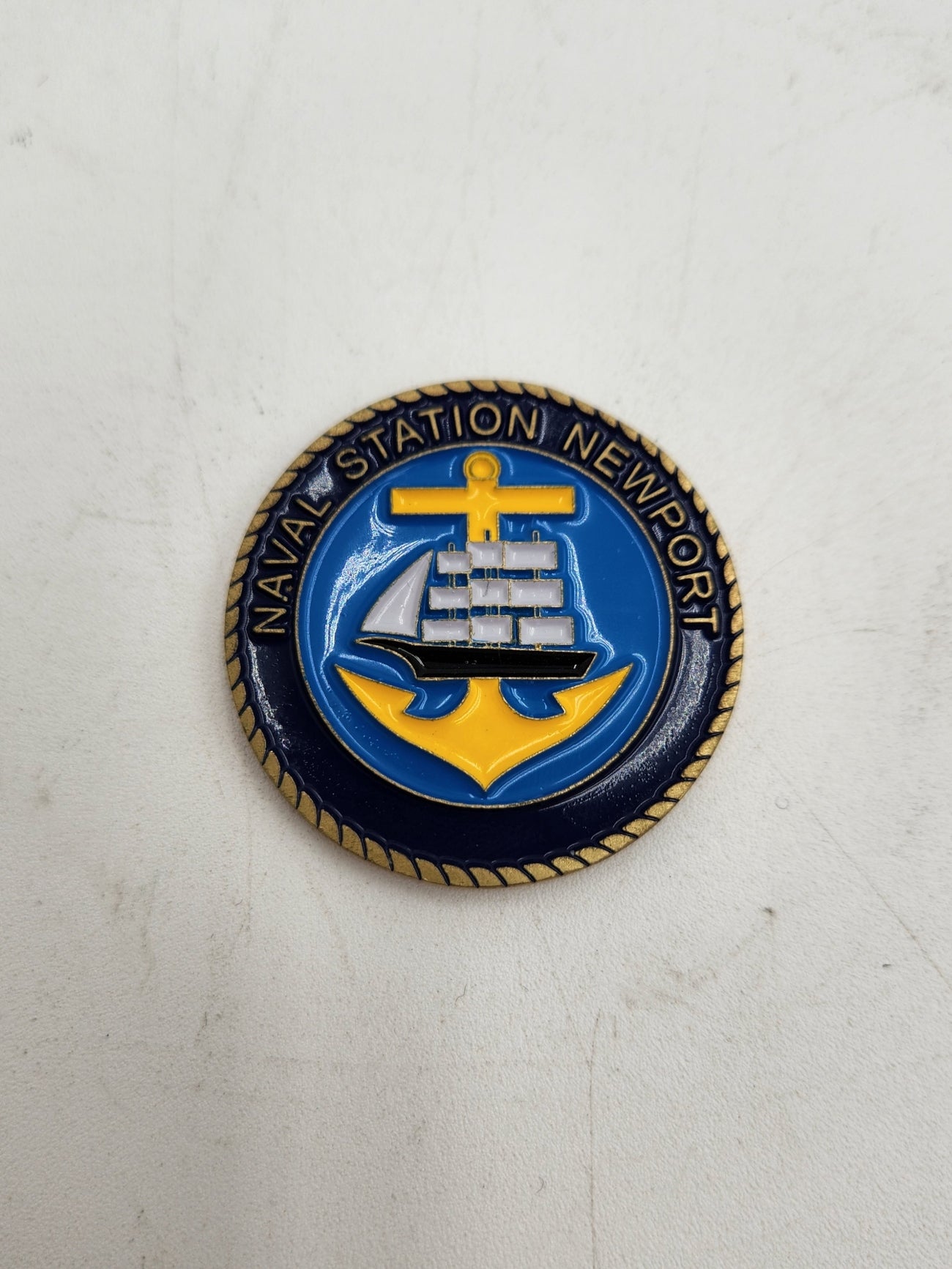 Naval Station Newport Challenge Coin - New Condition