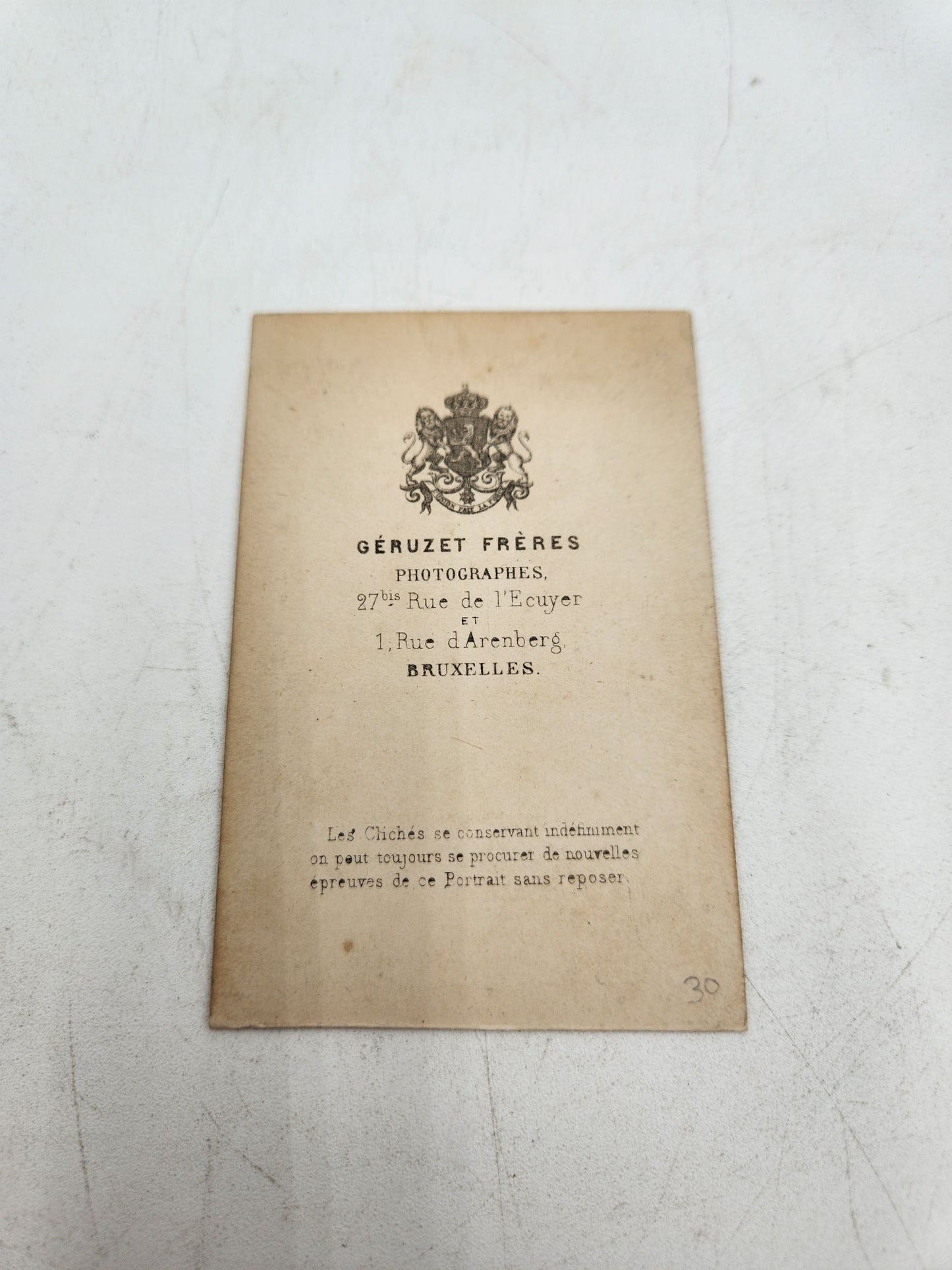 CDV King Leopold II of Belgium