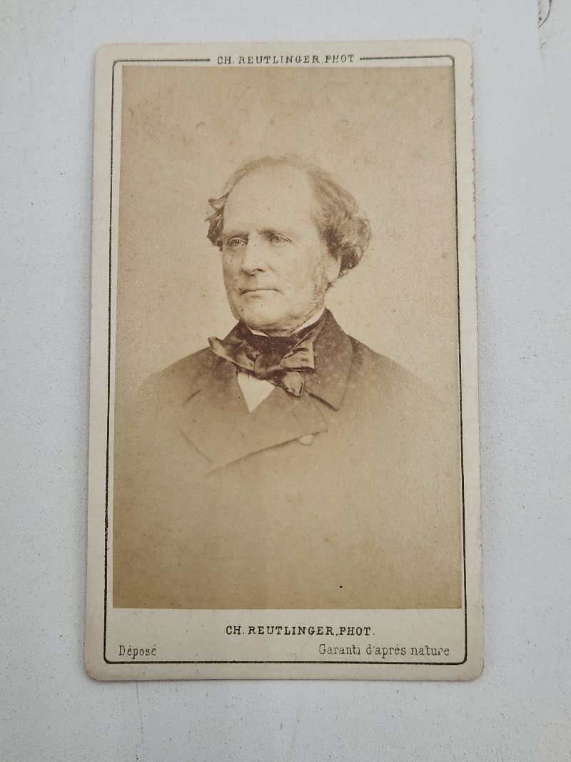 François-Auguste Mignet Cdv Carte De Visite Photo