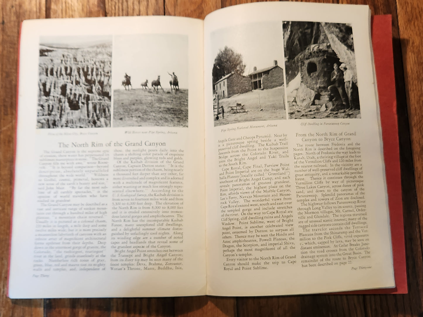 1929 Zion National Park Bryce Canyon Northern Grand Canyon Union Pacific Railroad