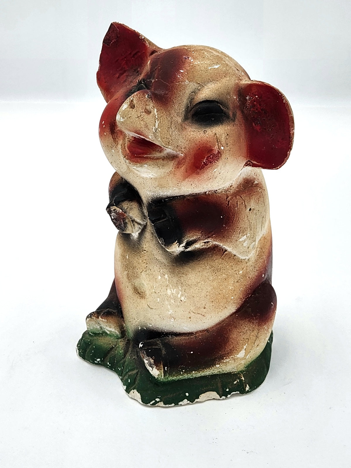 Chalkware Pig marked 1944