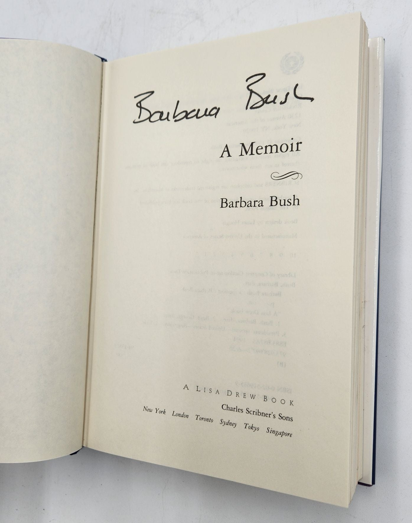 Barbara Bush a Memoir