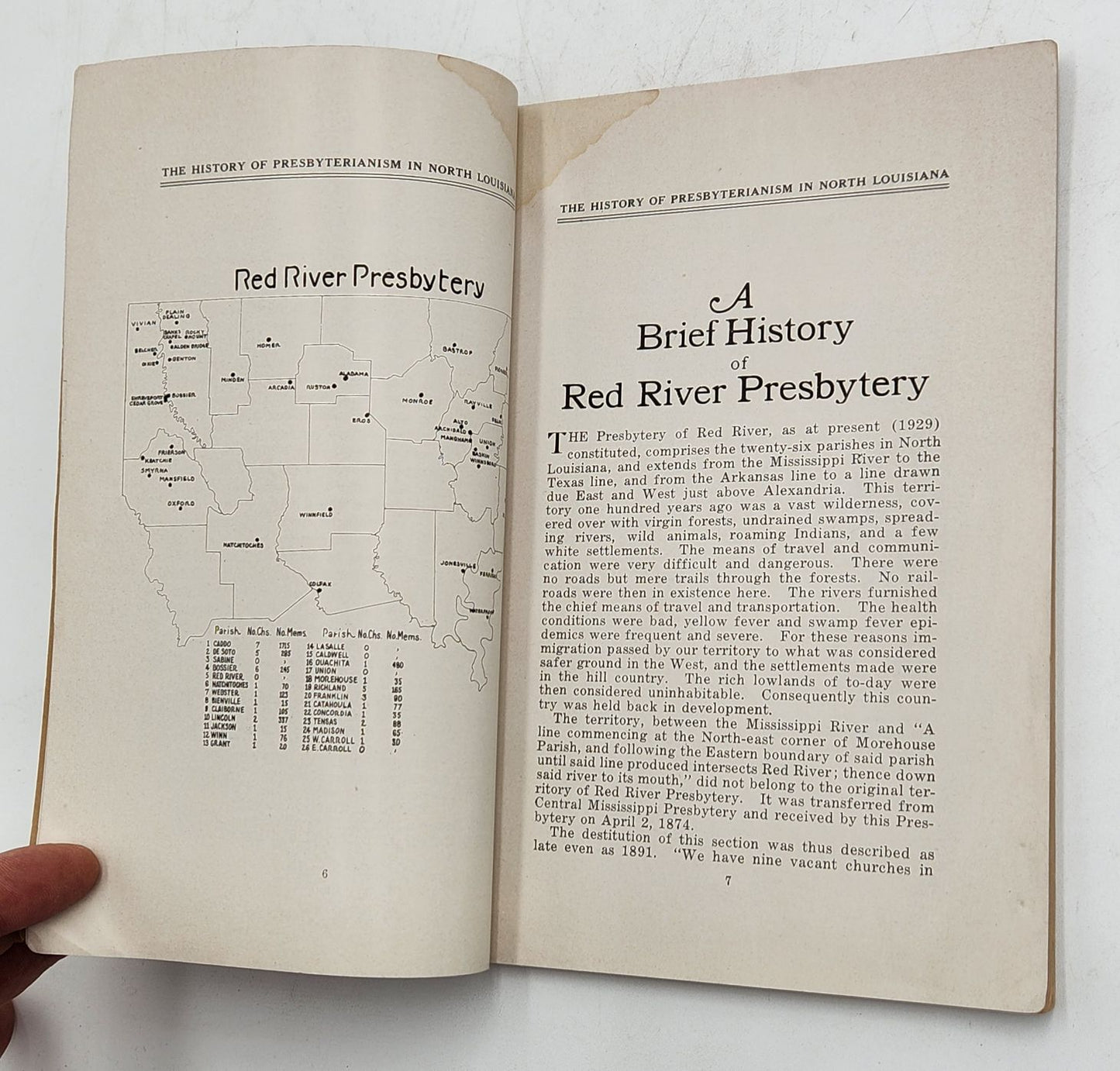 Presbyterianism in North Louisiana