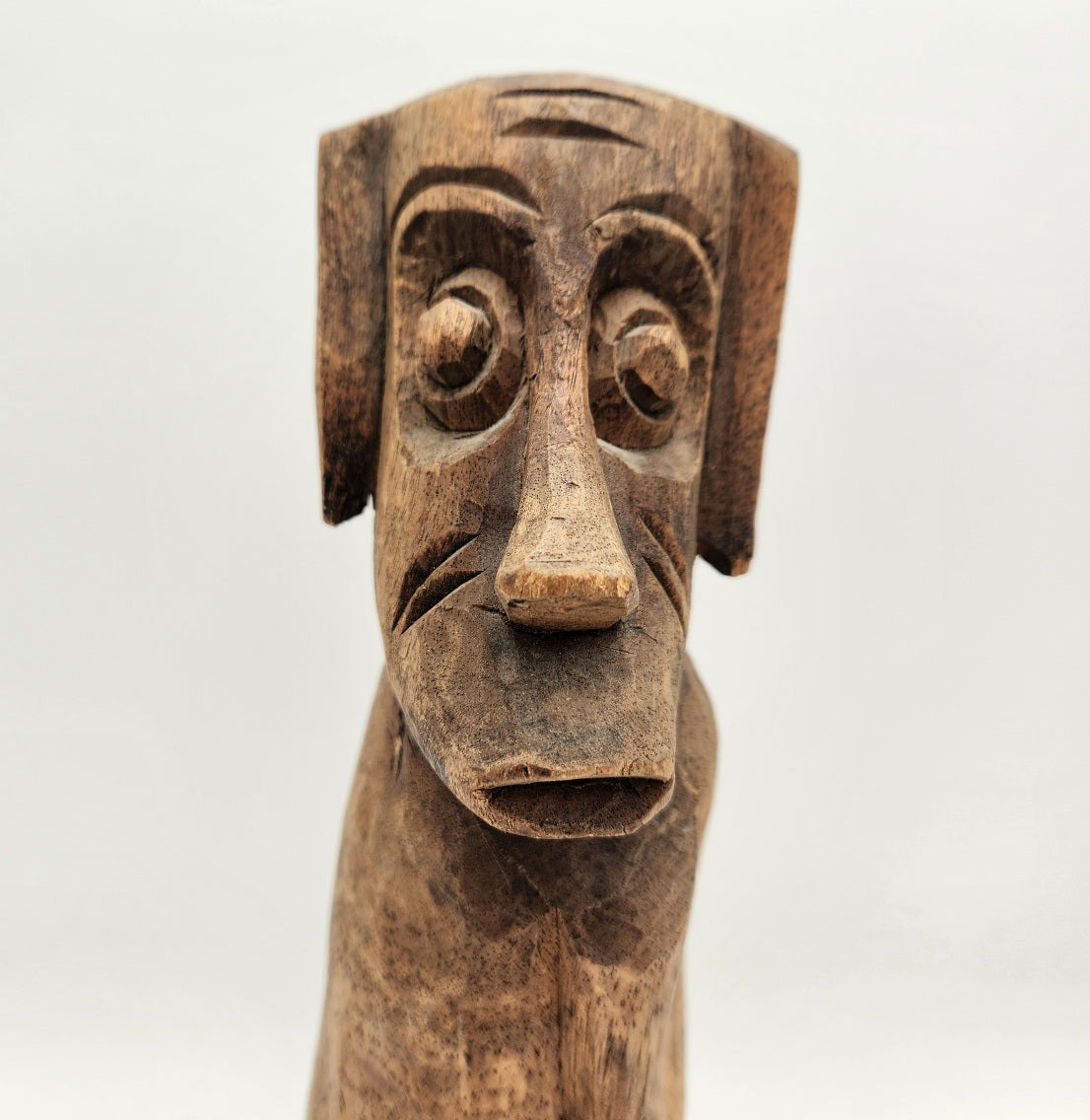 Hand Carved Dog Man (Maybe Alien)