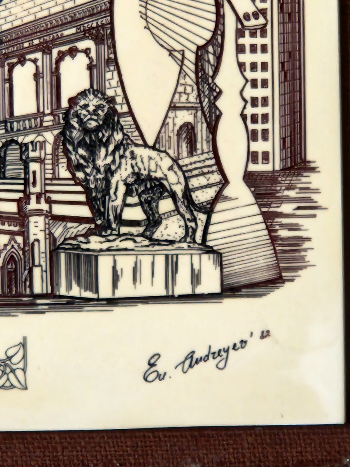 Chicago - Alabaster Etching by Eugene Andreyev