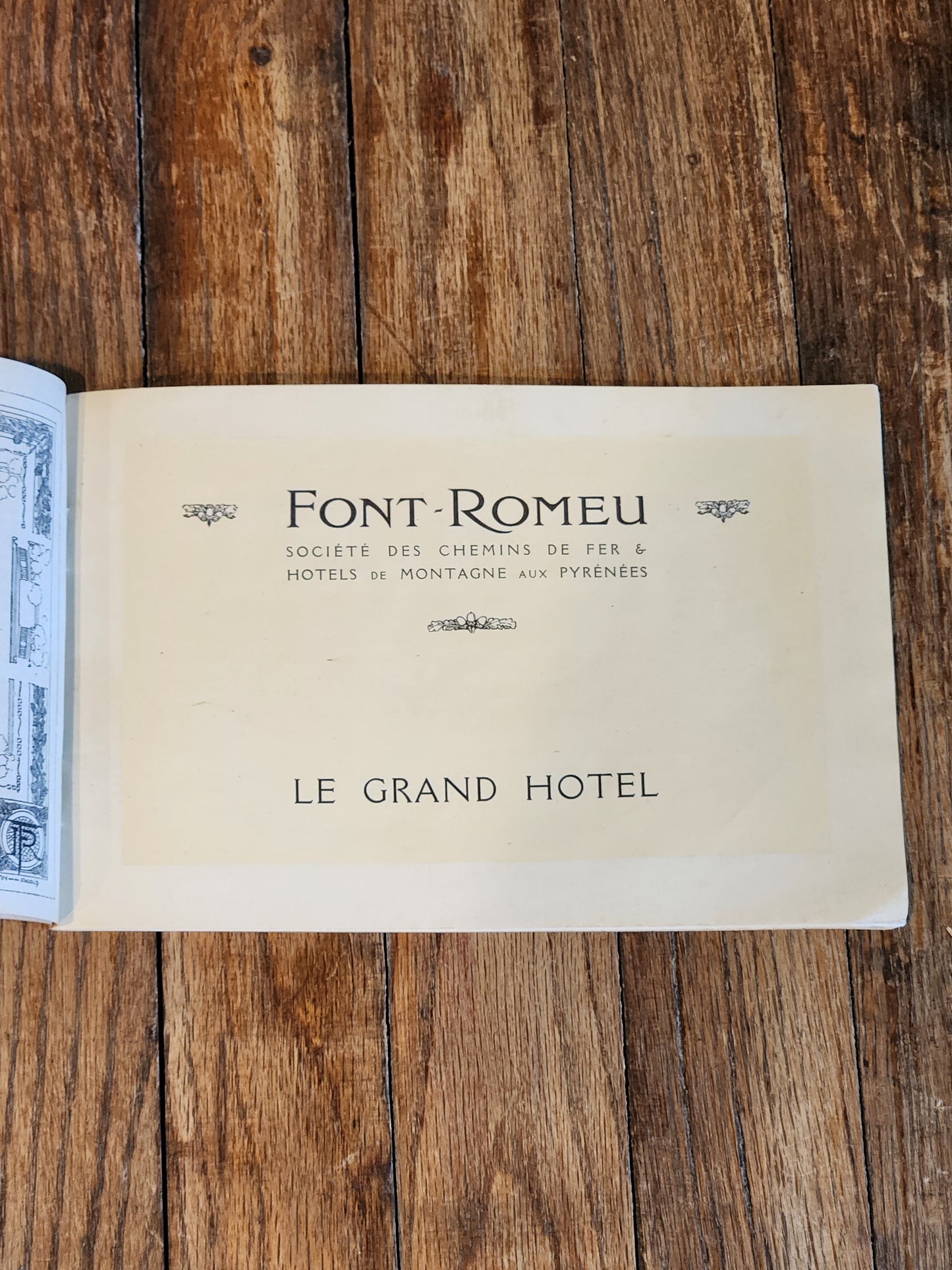 Vintage 1920s Font-Romeu Grand Hôtel Brochure – Pyrenees France Travel Guide w/ Maps & Floor Plans