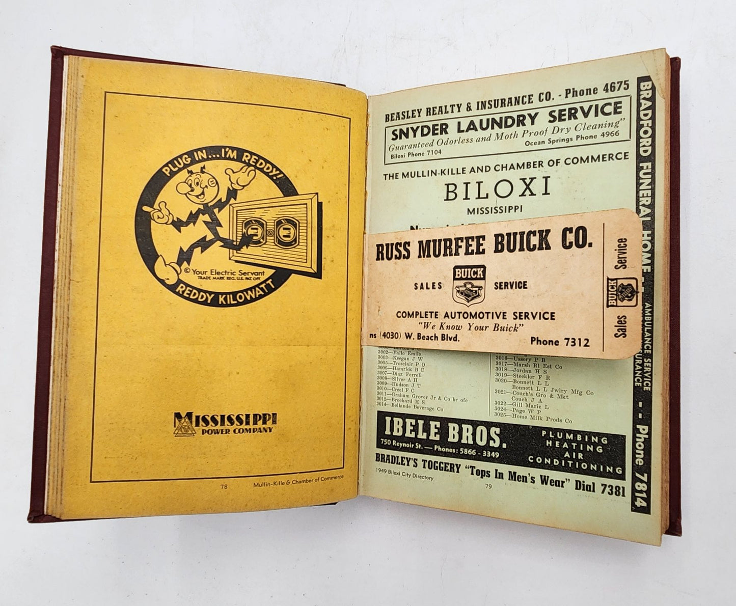 Biloxi Mississippi Con Survey Directory 1949