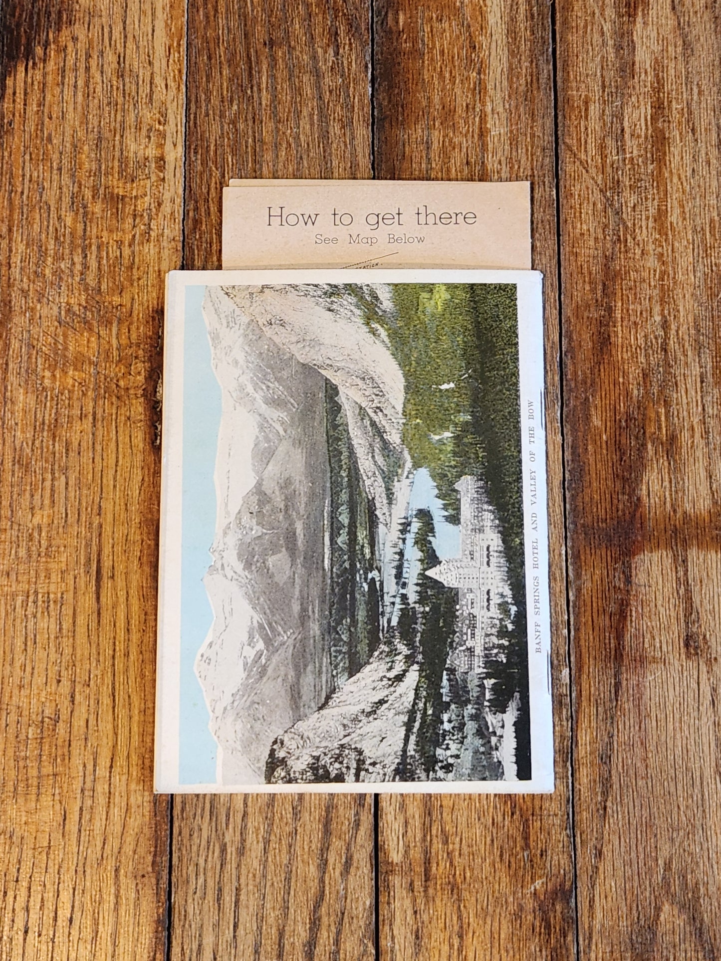 Vintage Canadian Rockies Souvenir Guide w/ Sulphur Mountain Chalet "Alpine Transport" Brochure – Banff Canada c.1930s