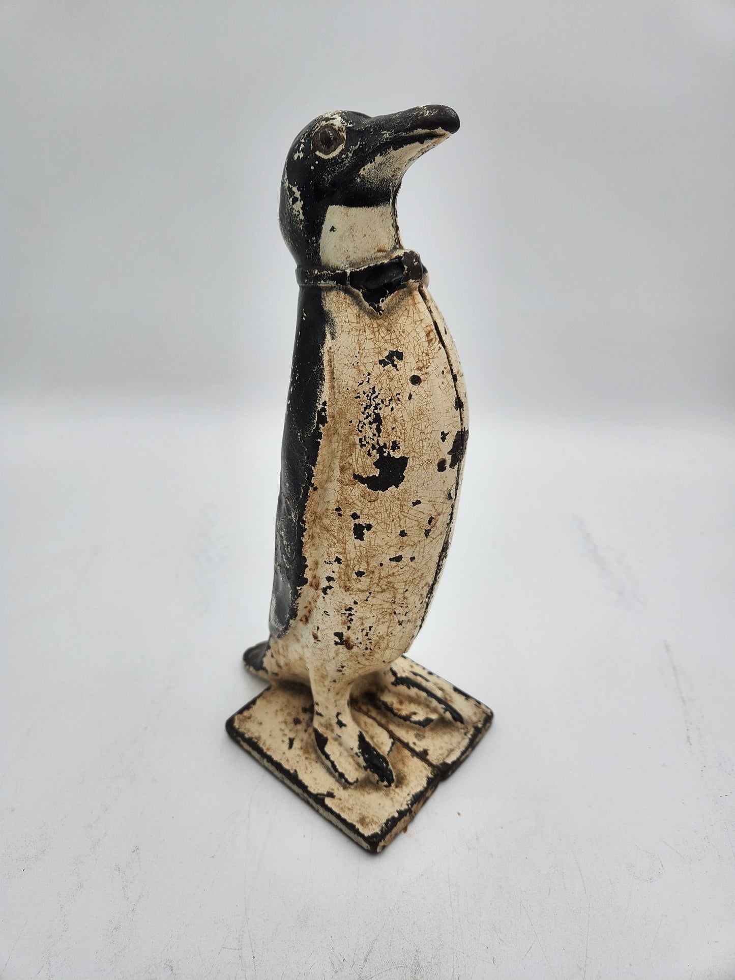 1920s Cast Iron Penguin Doorstop