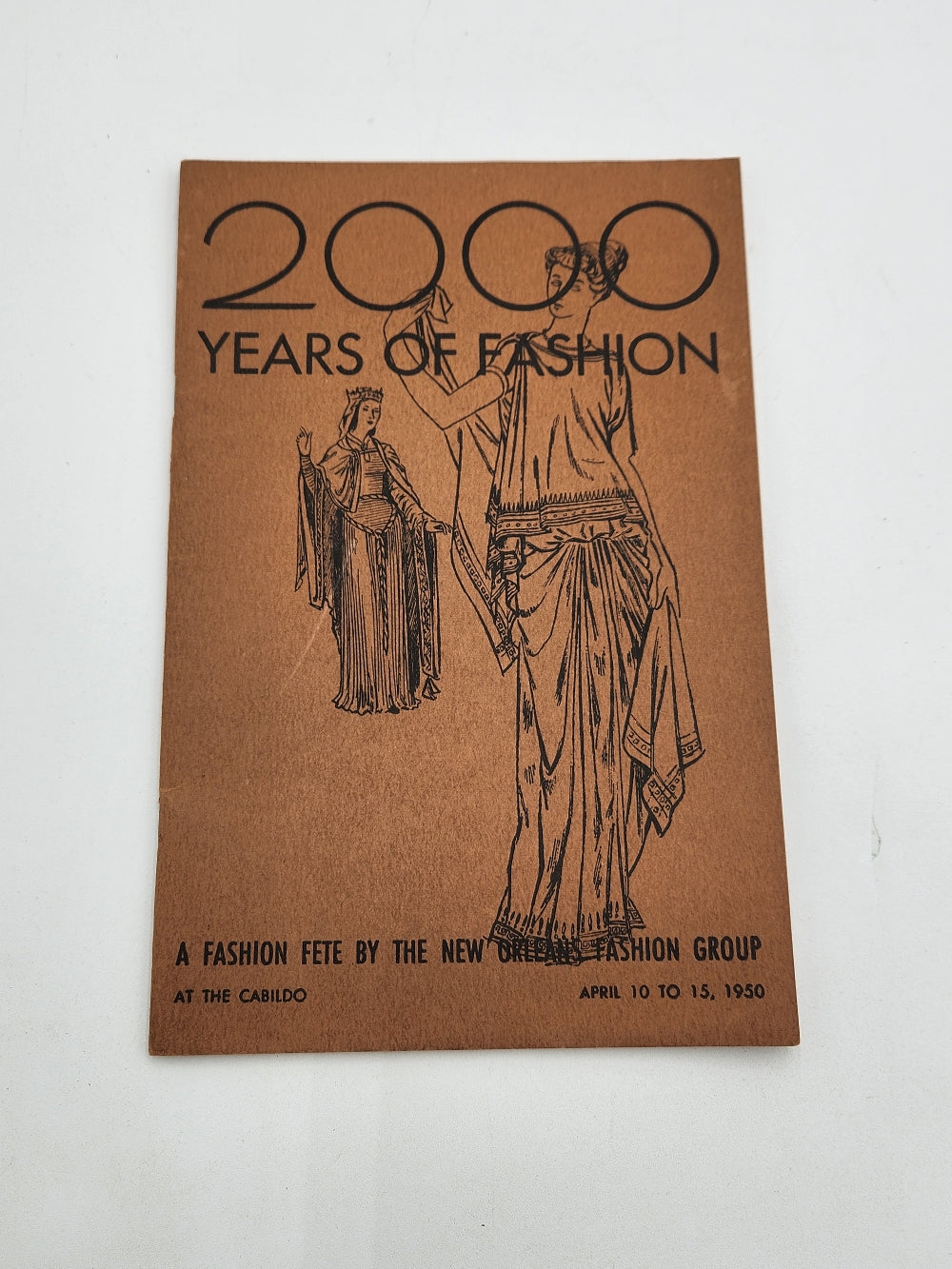 2000 Years of Fashion - Program from a 1950s Historical Fashion Event in New Orleans - Suntime Fashion Pageant