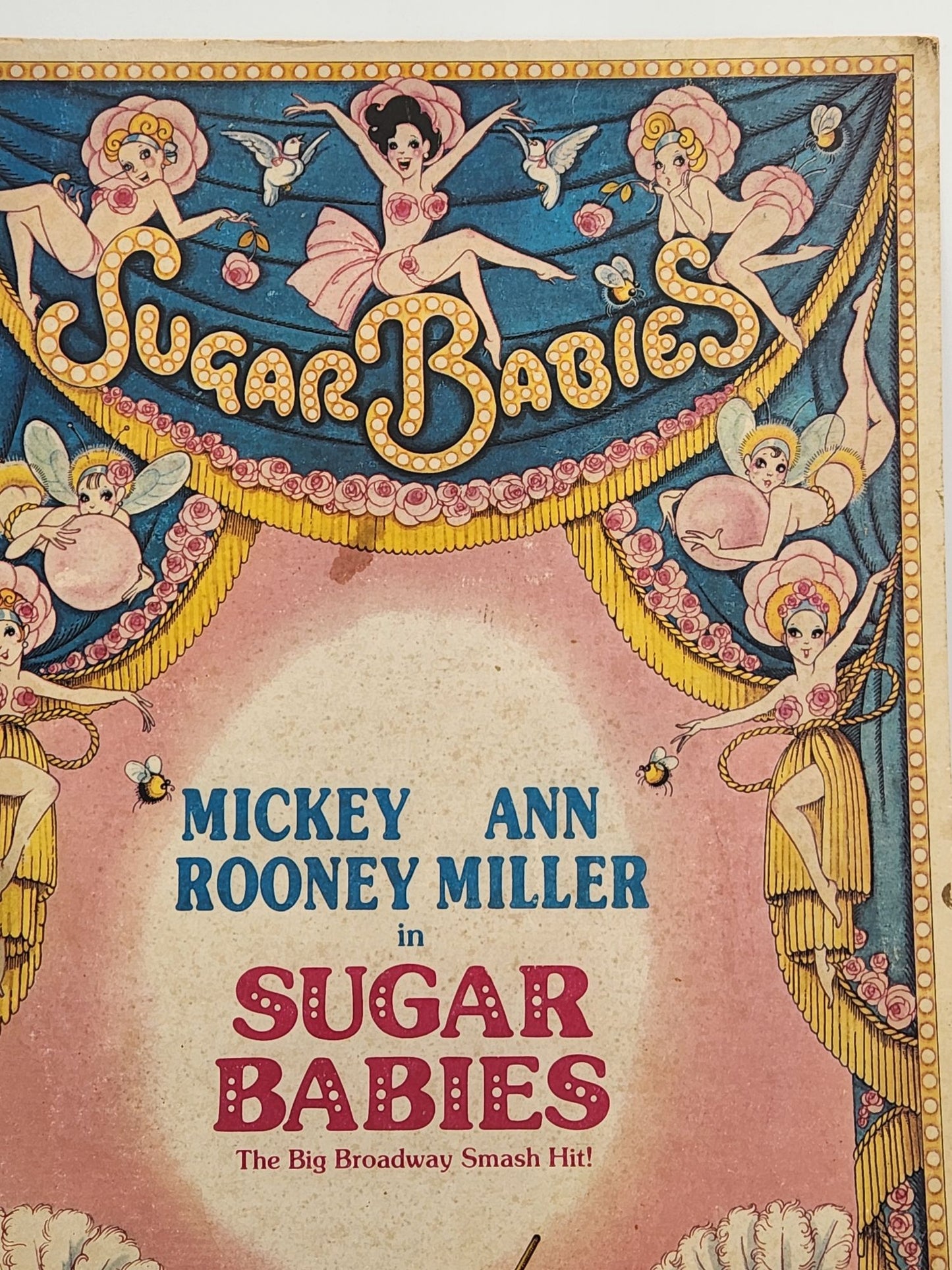 Sugar Babies Window Card Mickey Rooney and Ann Miller