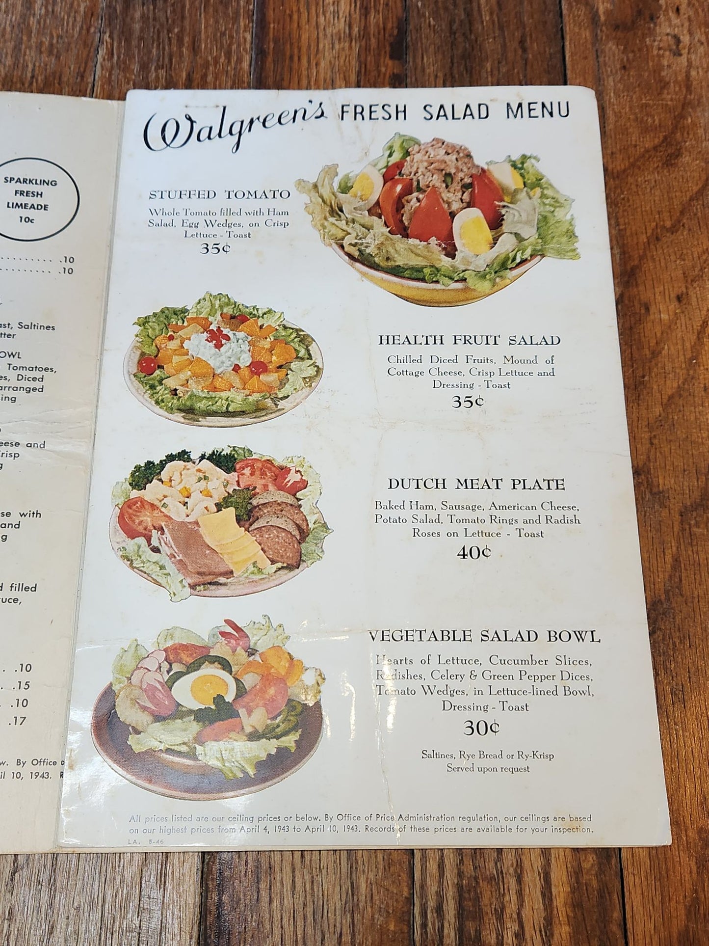 You're Always Welcome at Walgreen's Menu