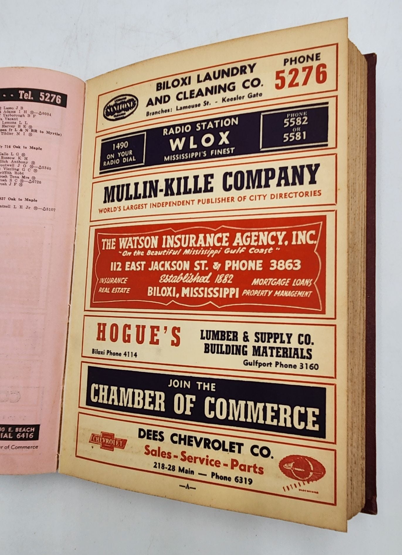 Biloxi Mississippi Con Survey Directory 1949