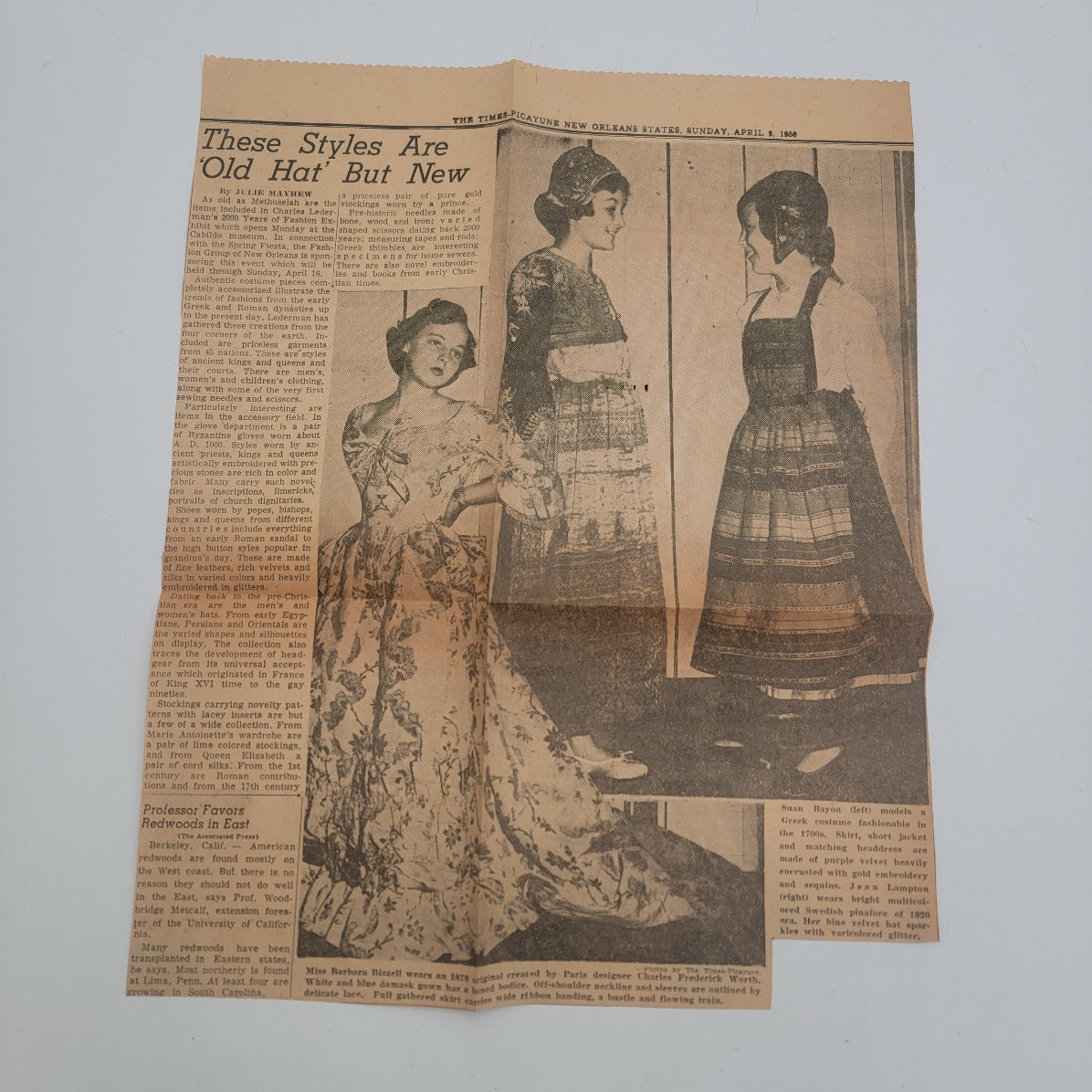 2000 Years of Fashion - Program from a 1950s Historical Fashion Event in New Orleans - Suntime Fashion Pageant