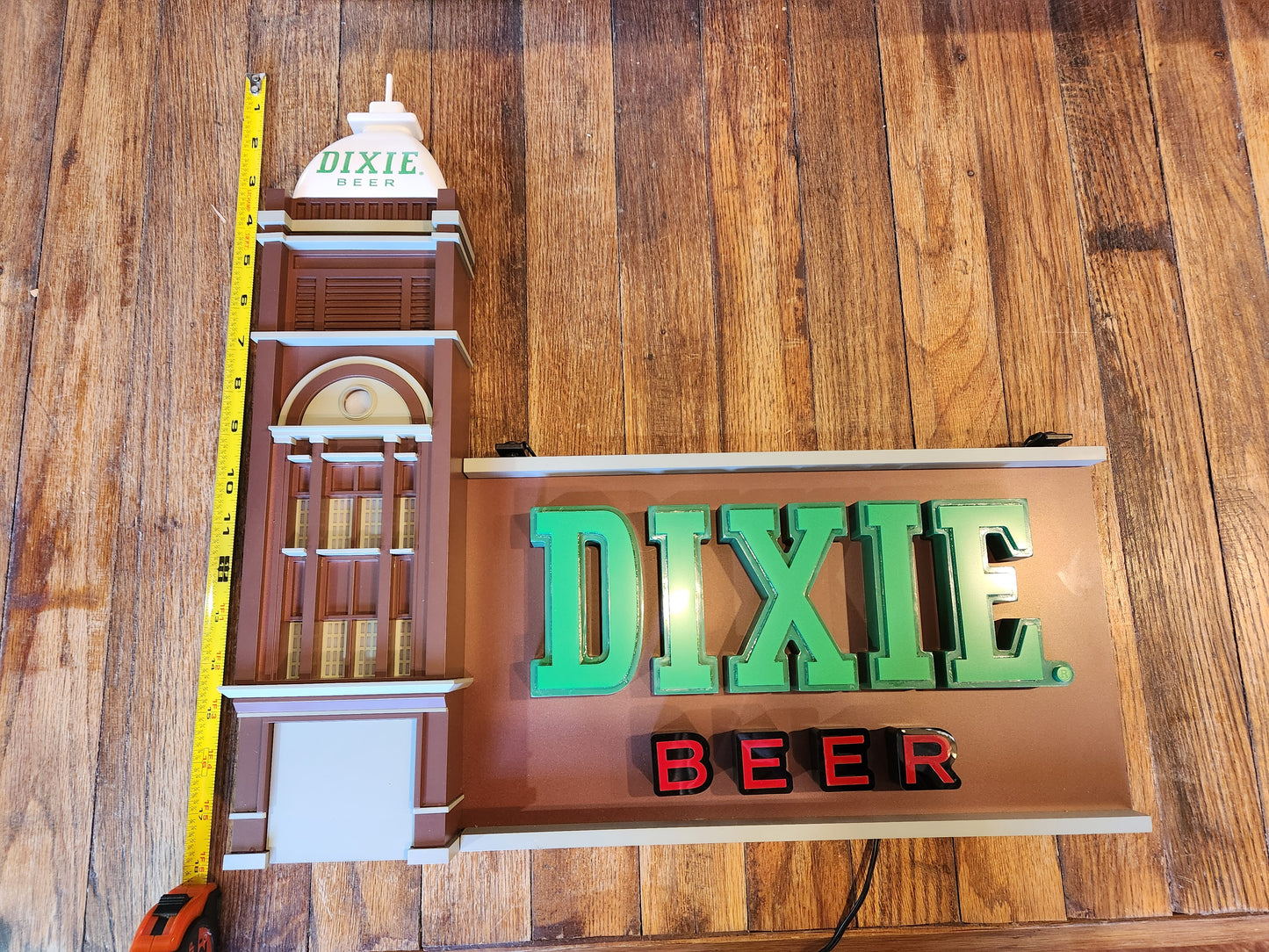 Dixie Beer Headquarters Lit Sign in Excellent Condition